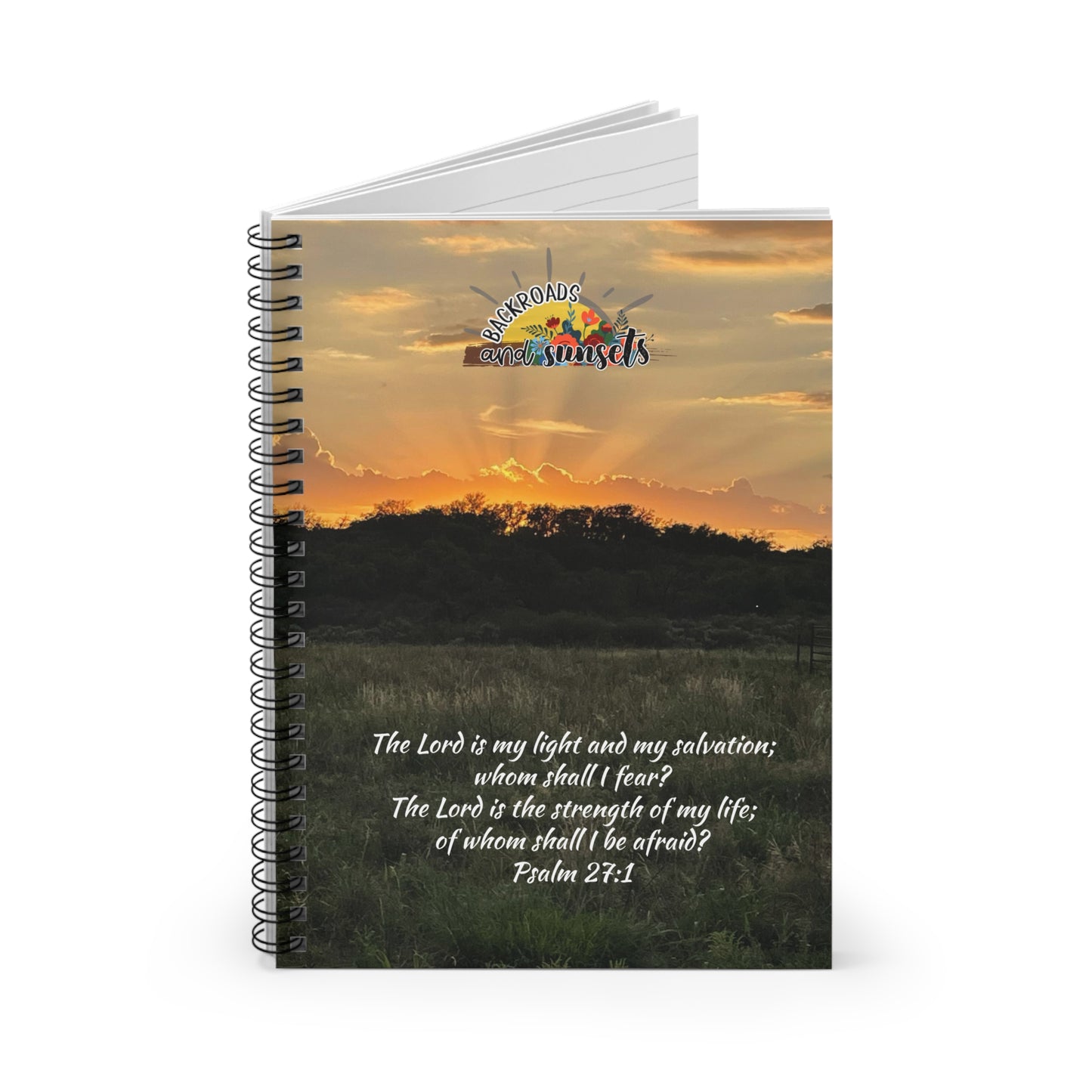 The Lord is my Light, Spiral Notebook - Ruled Line