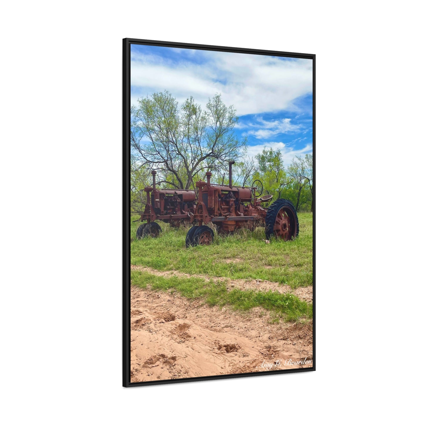 Twin Tractors, Gallery Canvas Wraps, Vertical Frame