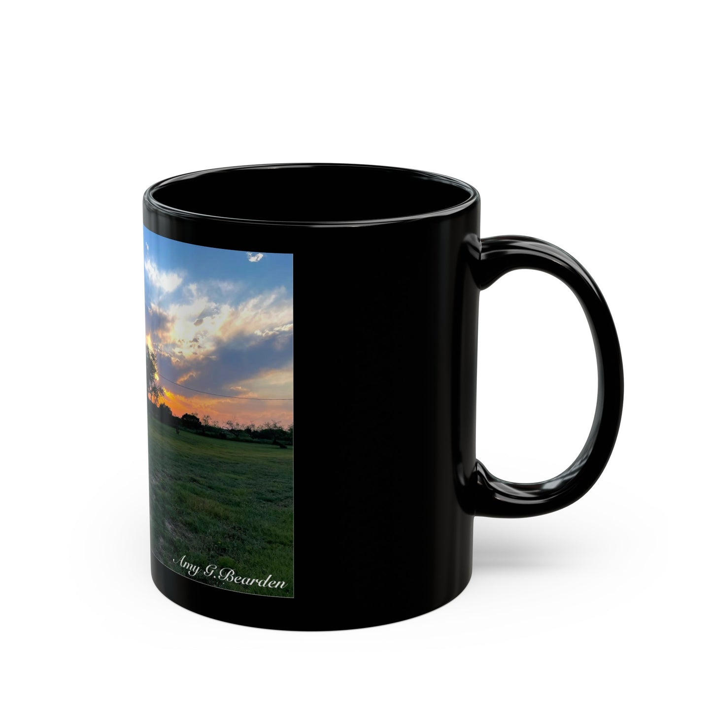 Church Sunset, Black Mug (11oz, 15oz)