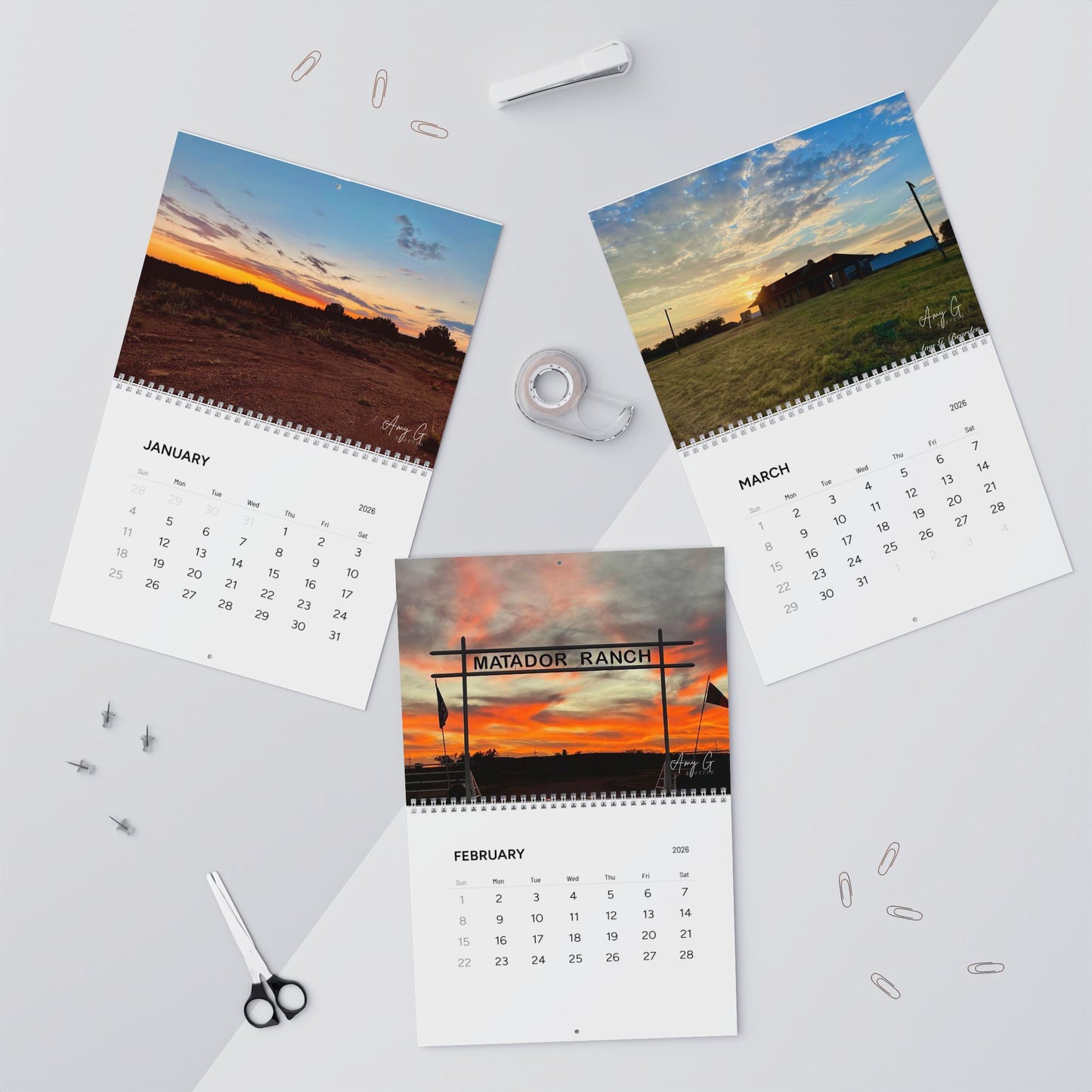 Amy G Bearden, Wall Calendars (2026)