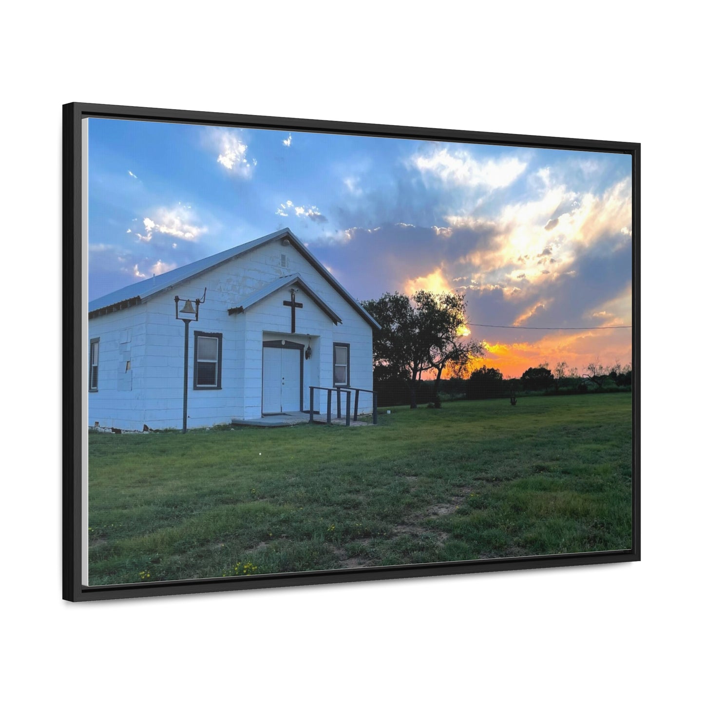 Chapel Sunset, Gallery Canvas Wraps, Horizontal Frame