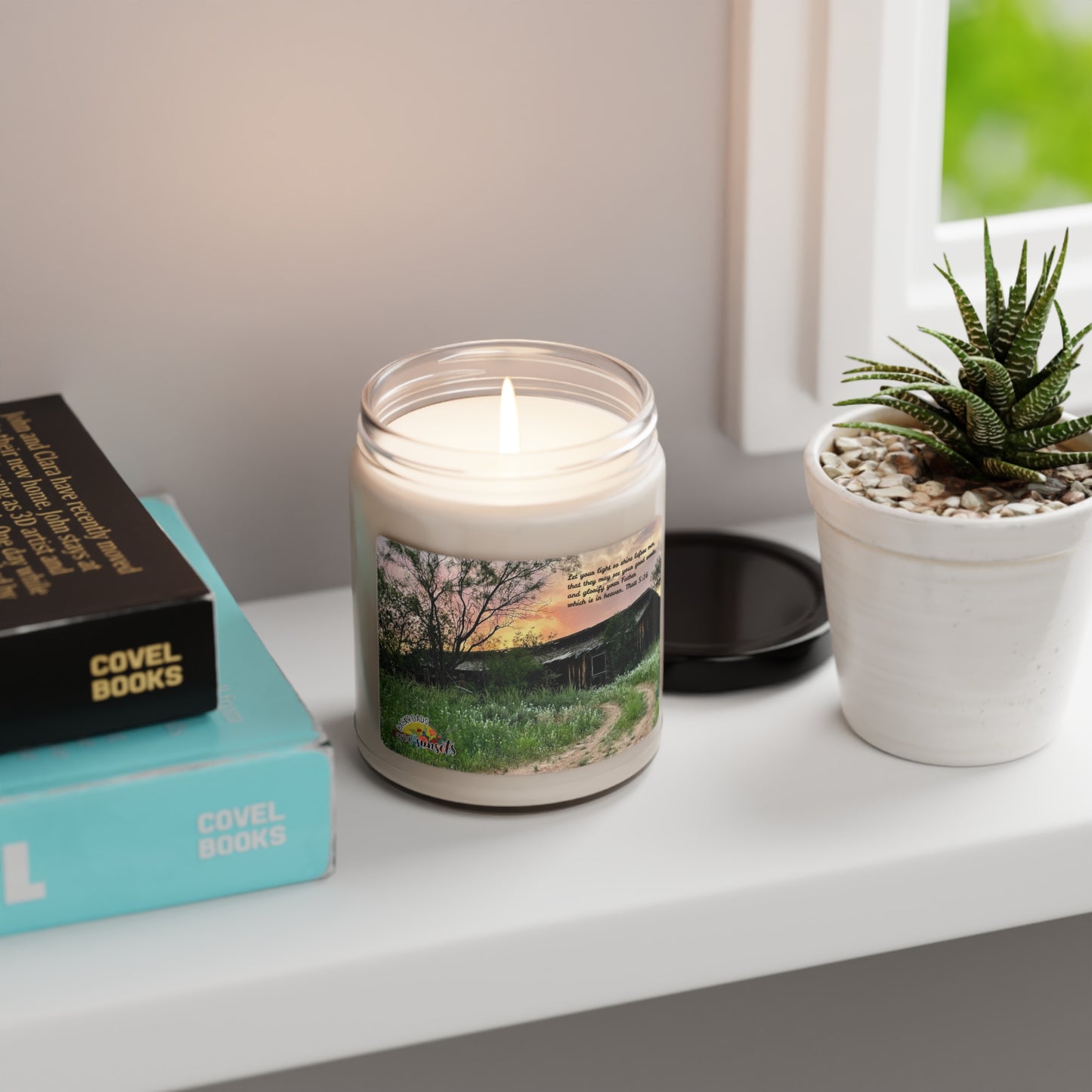 Let your light shine, Scented Soy Candle, 9oz
