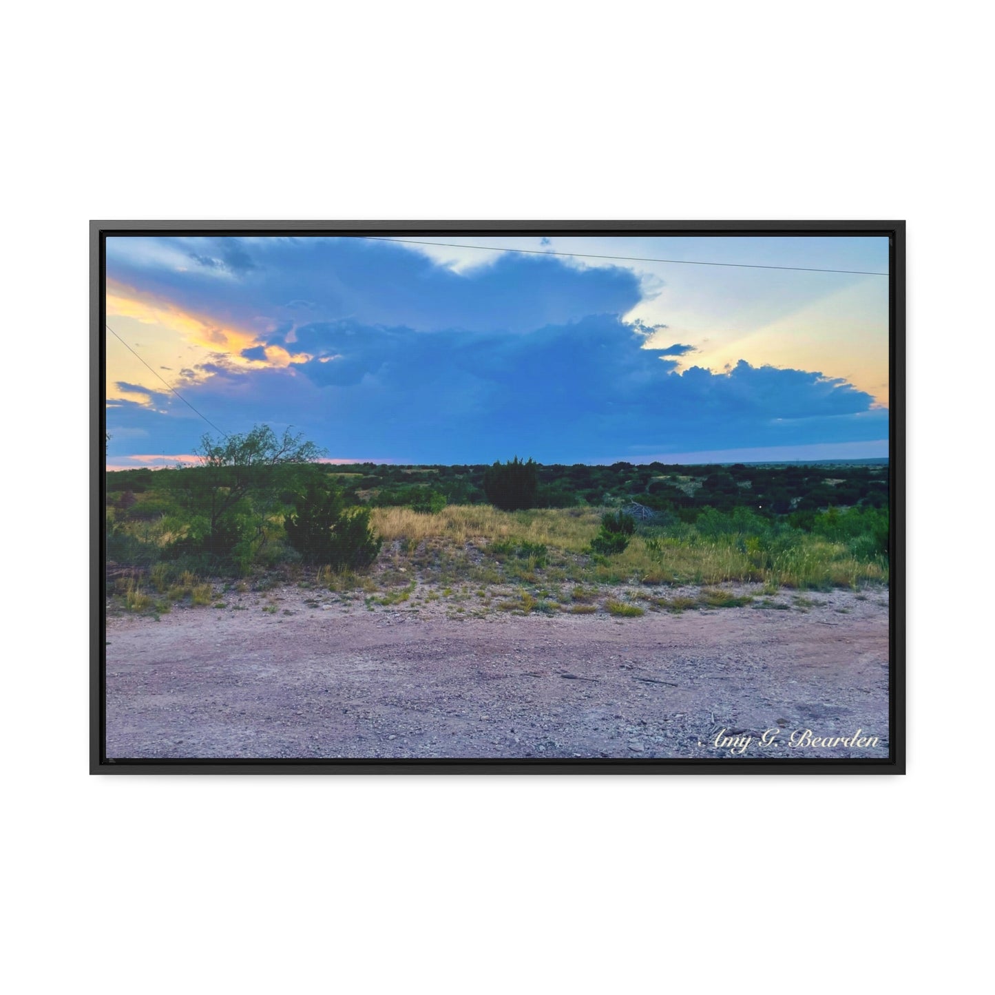 Cloudy Sunset, Gallery Canvas Wraps, Horizontal Frame
