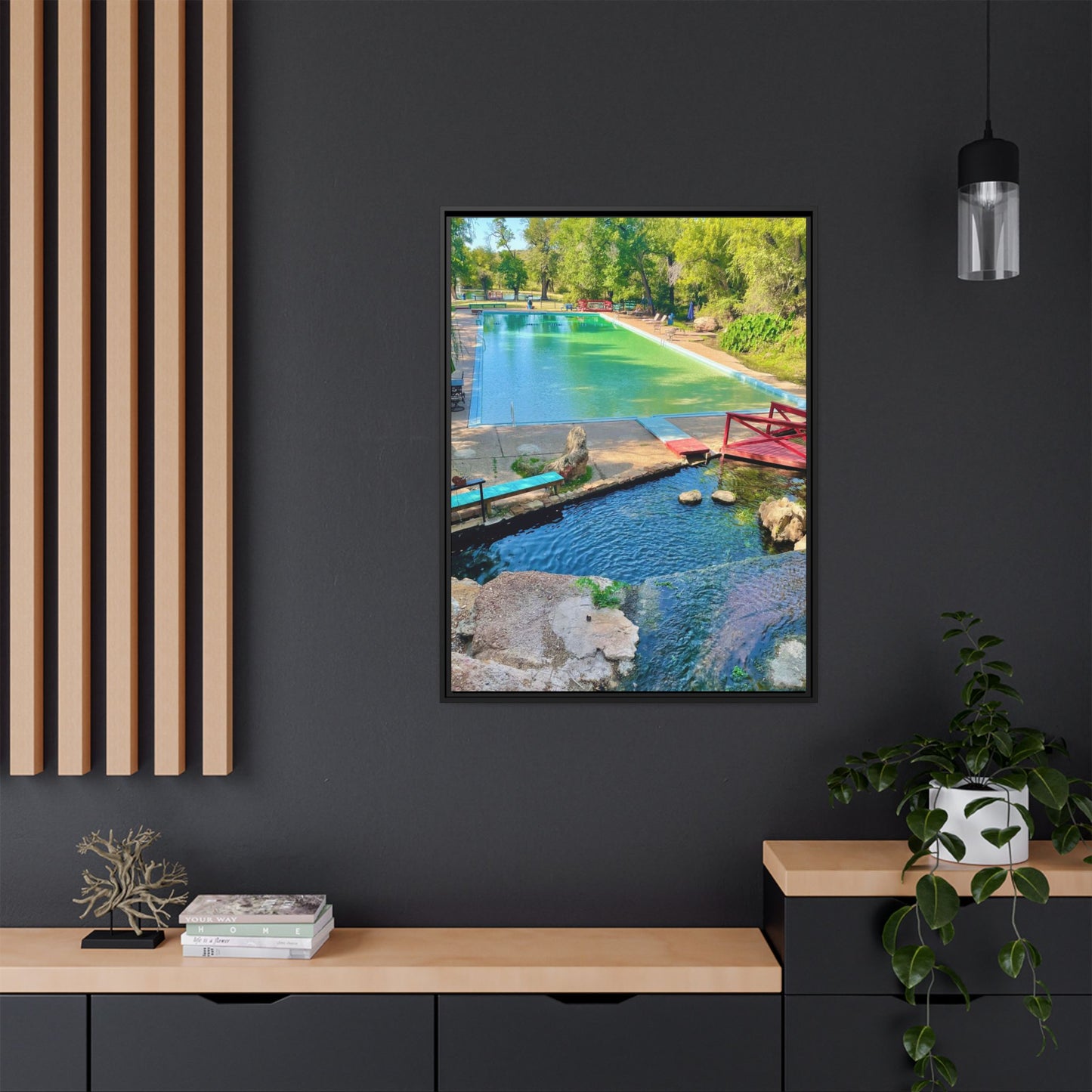 Matte Canvas, Framed (Multi-color)