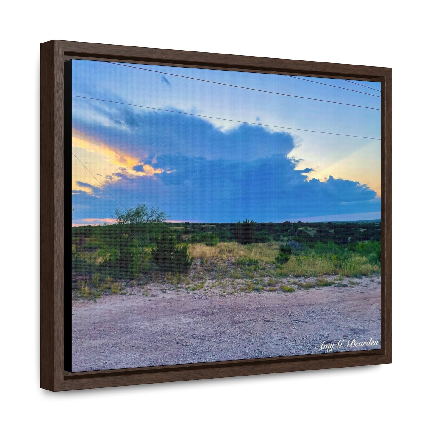 Cloudy Sunset, Gallery Canvas Wraps, Horizontal Frame
