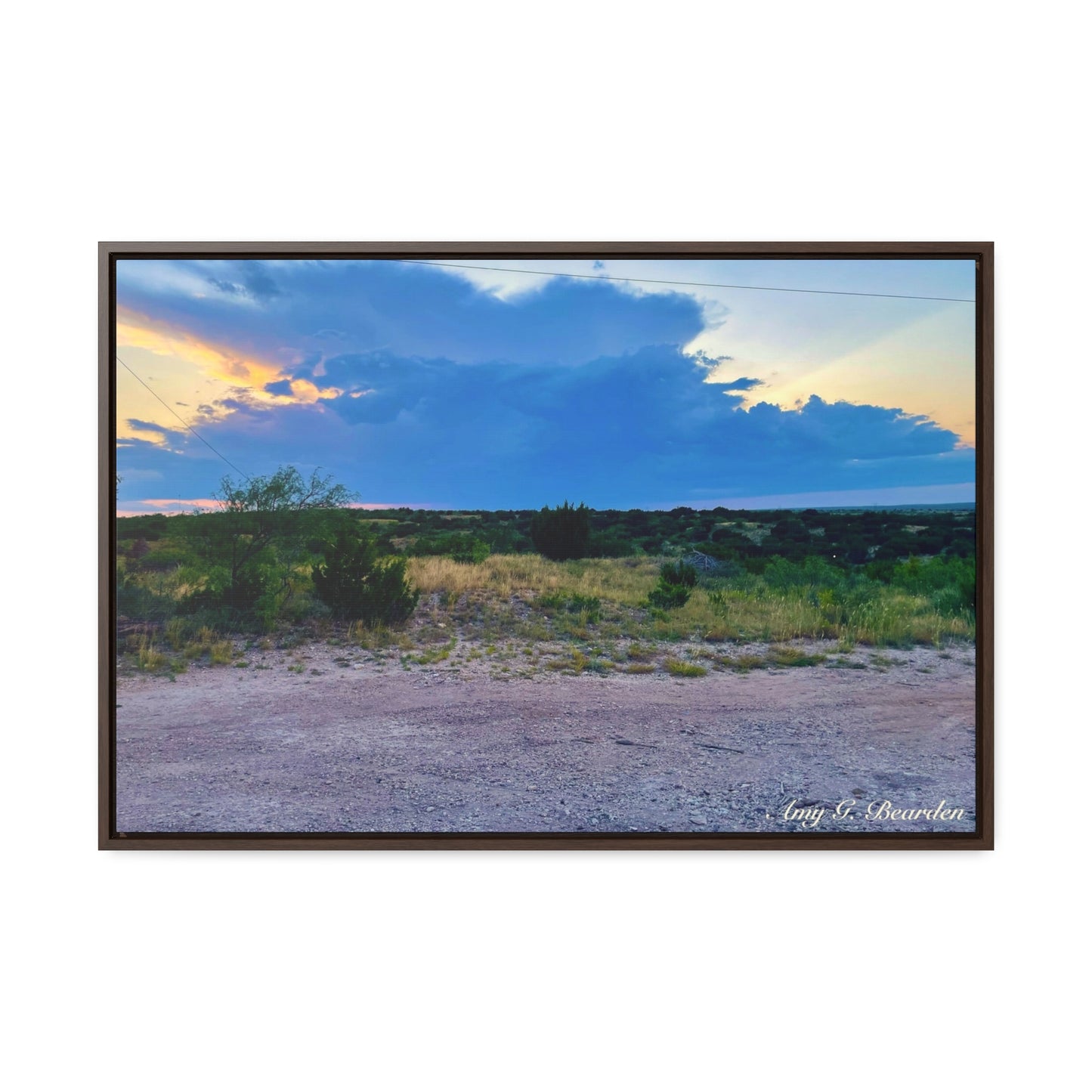 Cloudy Sunset, Gallery Canvas Wraps, Horizontal Frame