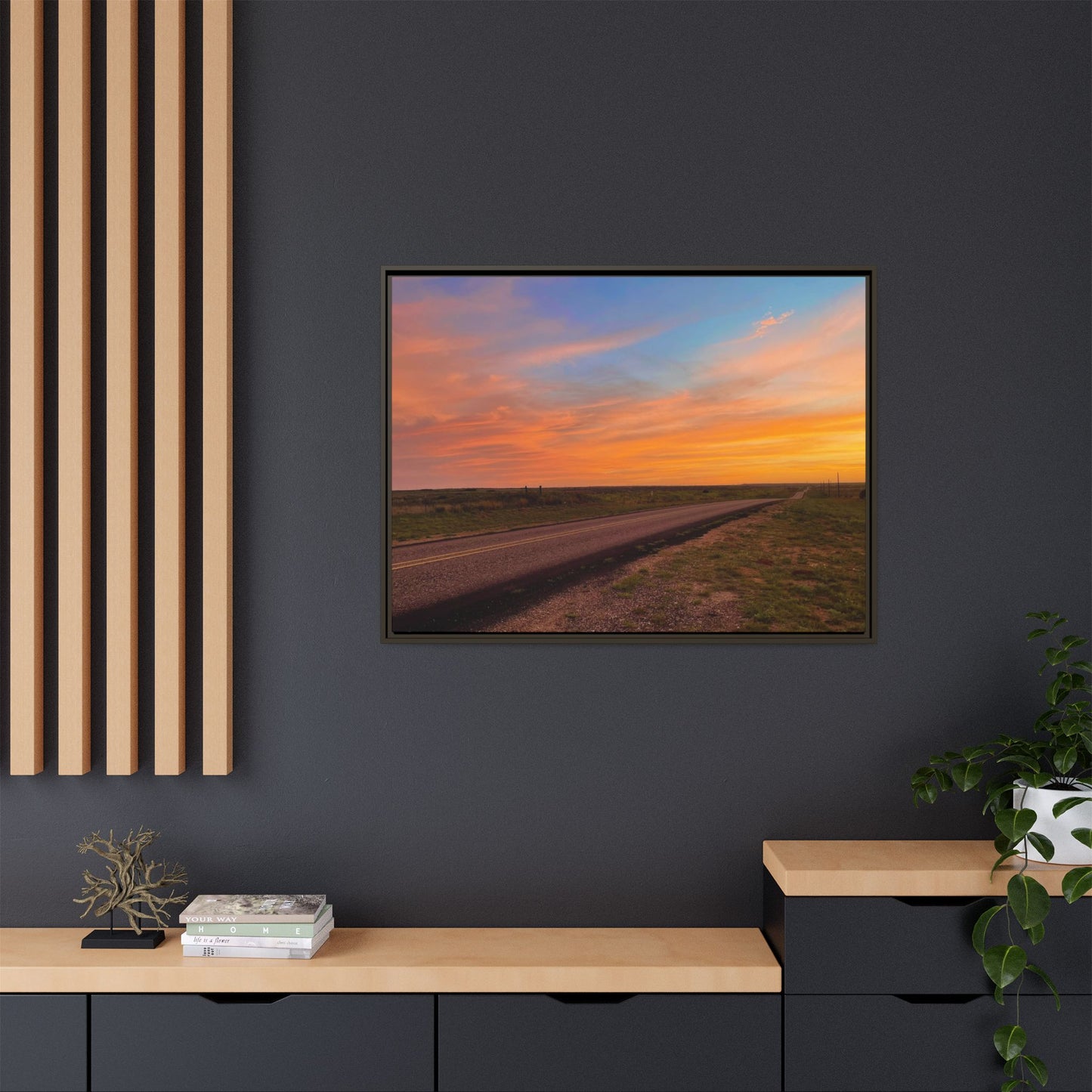 Fire and Ice Gallery Canvas Wraps, Horizontal Frame