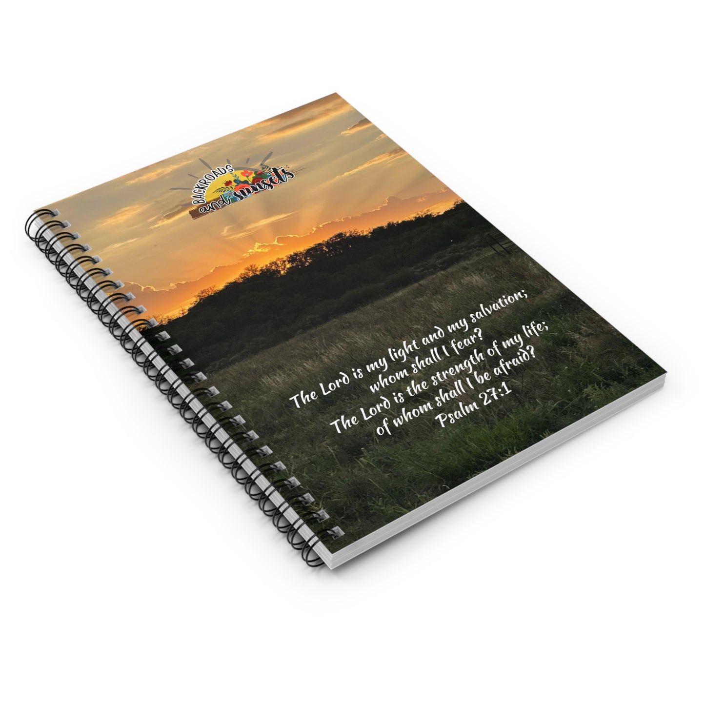 The Lord is my Light, Spiral Notebook - Ruled Line