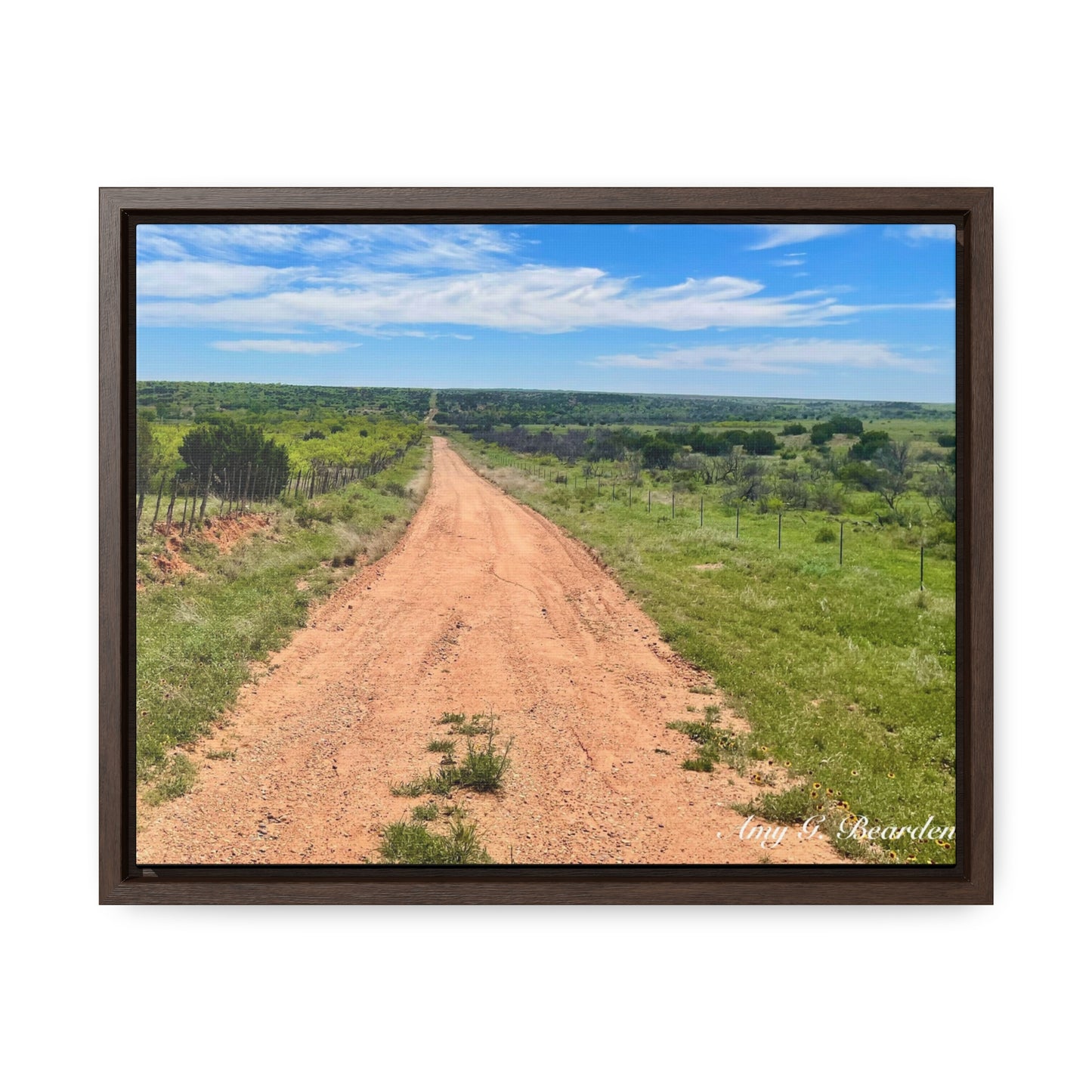 Red Dirt Road, Gallery Canvas Wraps, Horizontal Frame