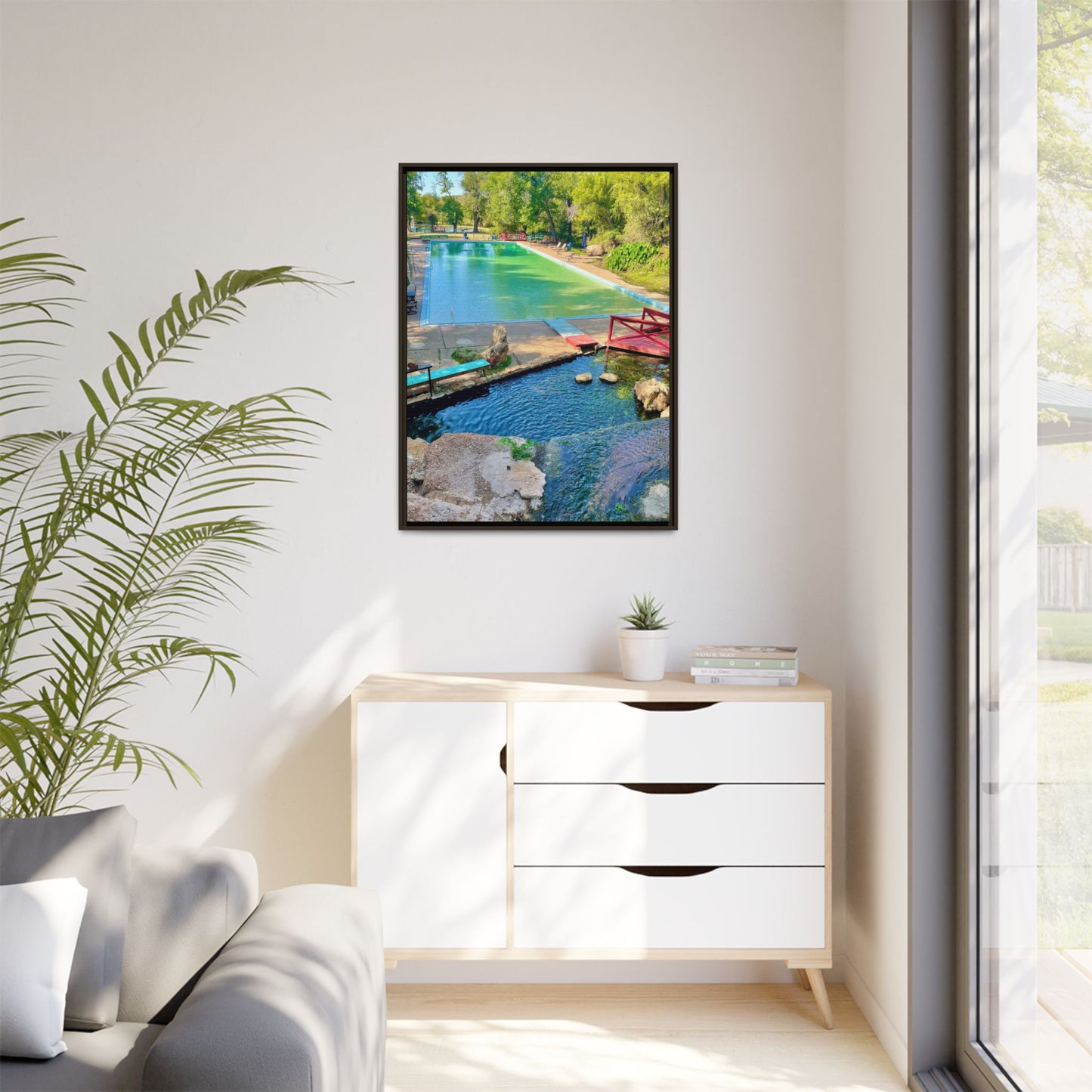 Matte Canvas, Framed (Multi-color)
