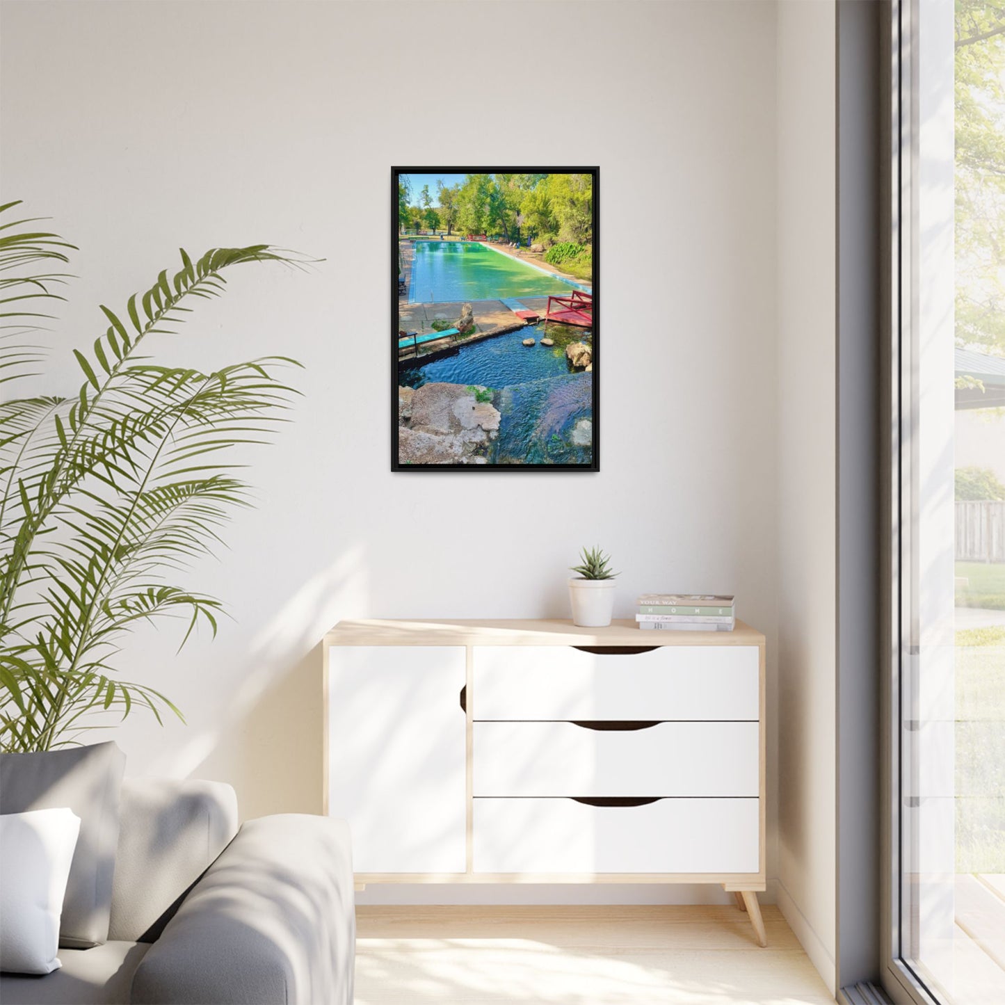 Matte Canvas, Framed (Multi-color)