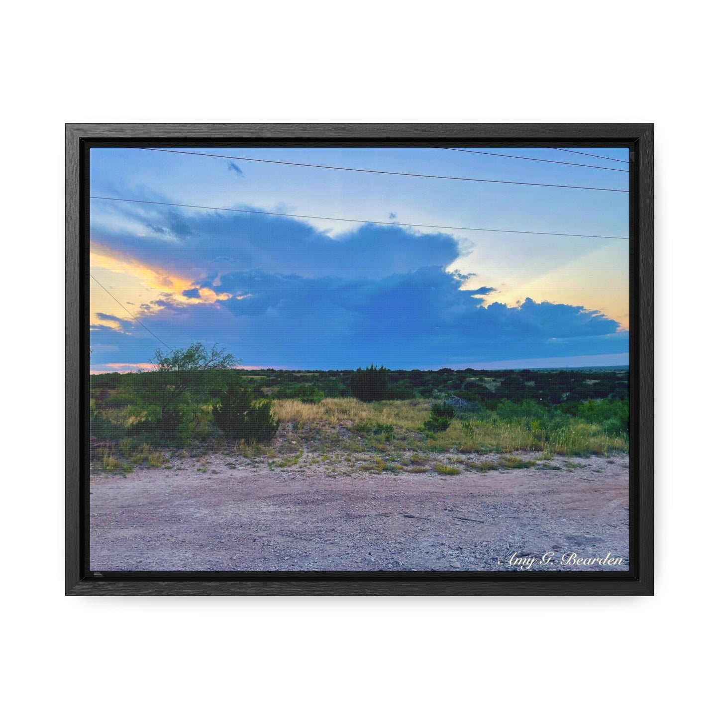 Cloudy Sunset, Gallery Canvas Wraps, Horizontal Frame