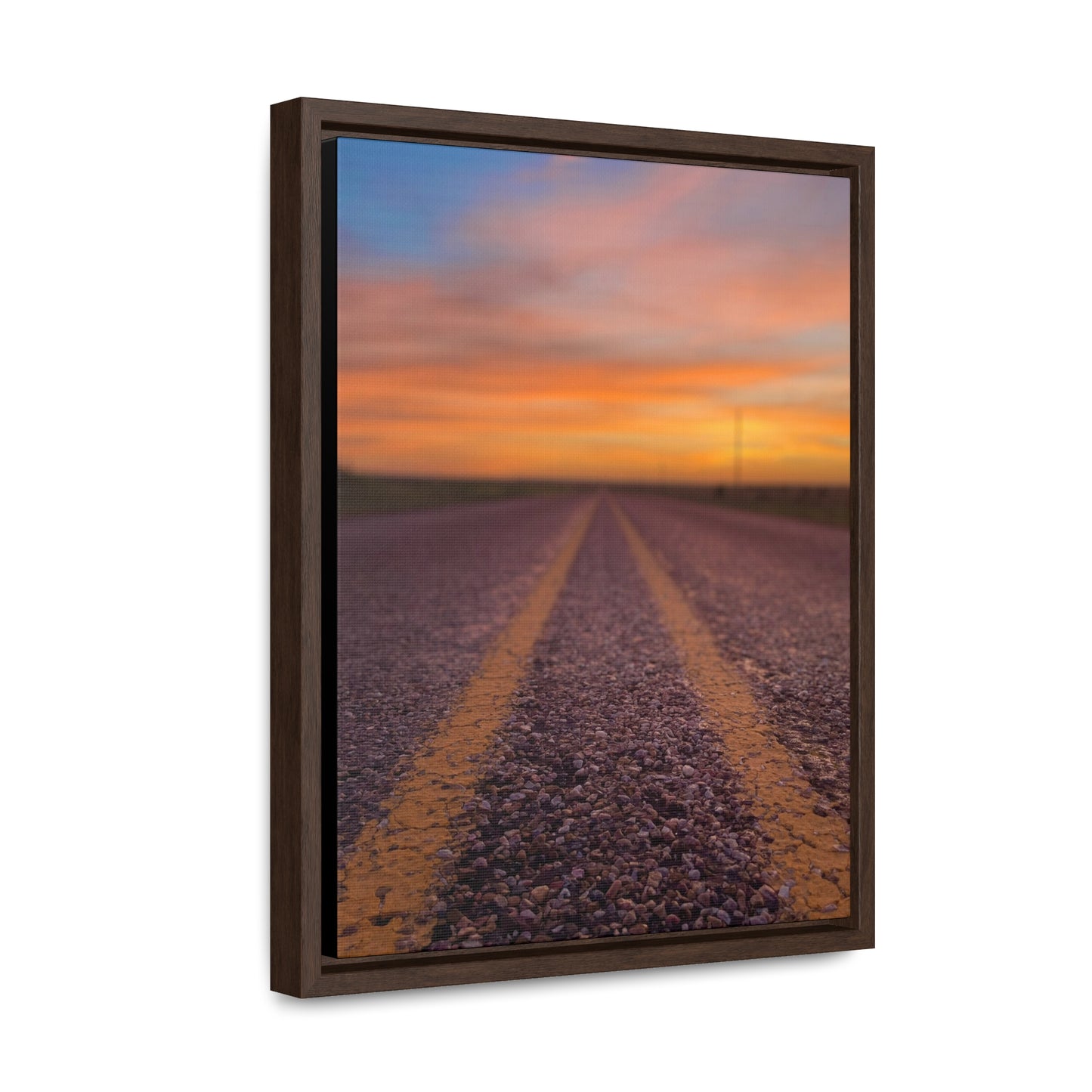 Highways and the Biways Sunset, Gallery Canvas Wraps, Vertical Frame
