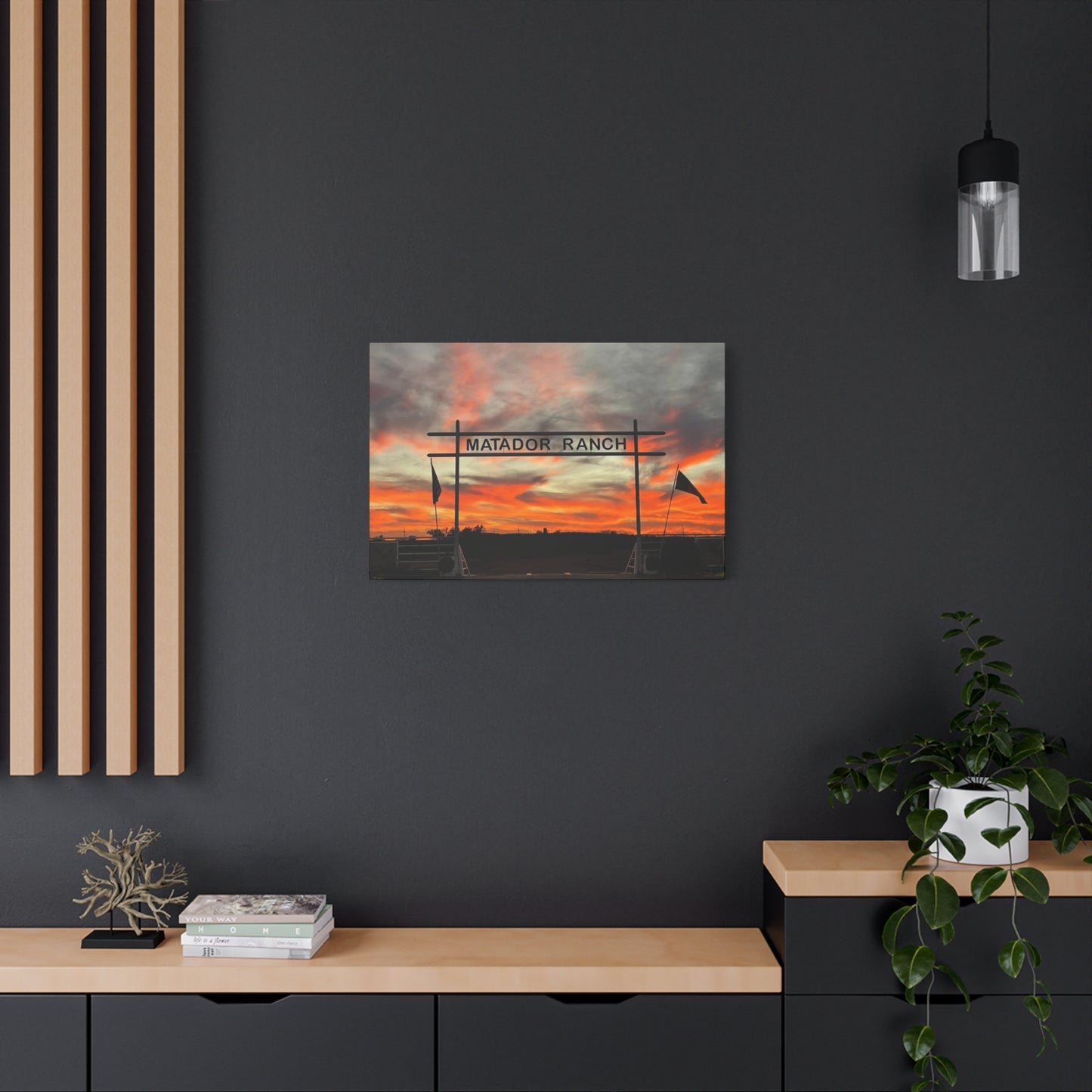Ranch Entrance, Matte Canvas, Stretched, 1.25"