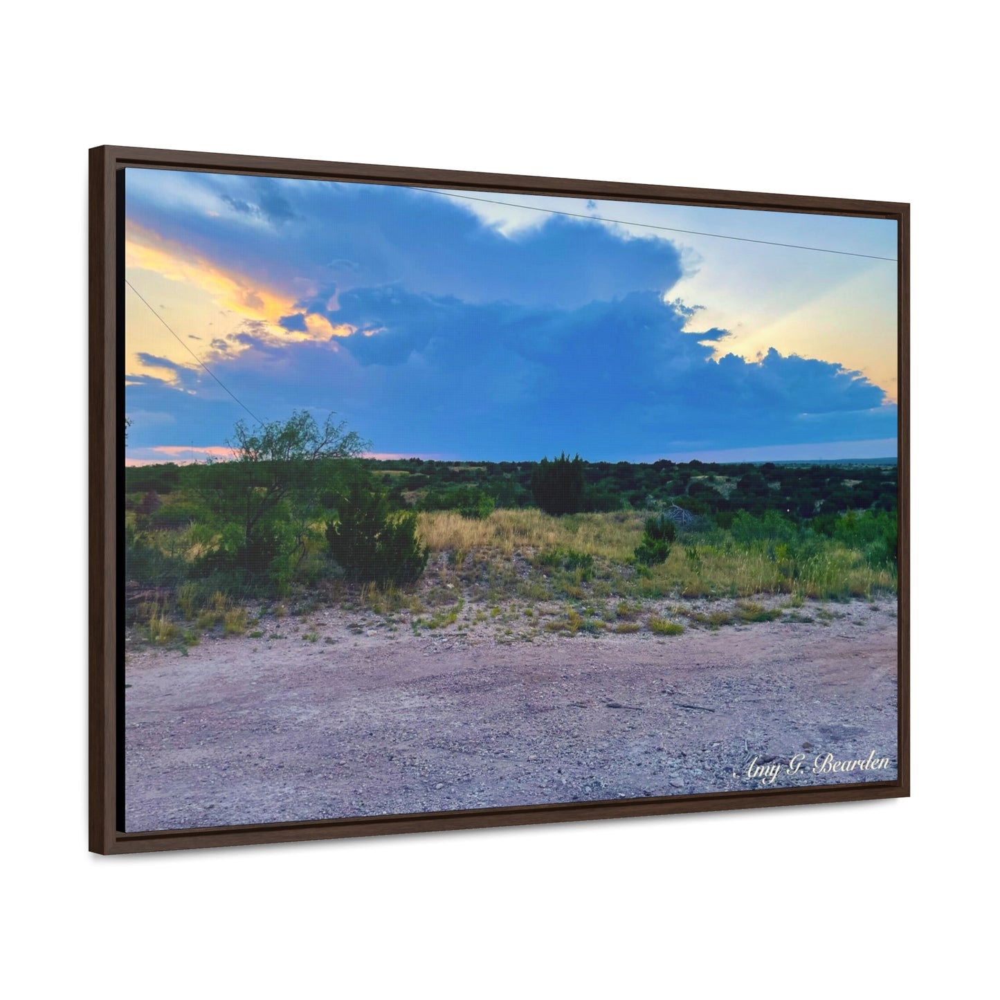 Cloudy Sunset, Gallery Canvas Wraps, Horizontal Frame