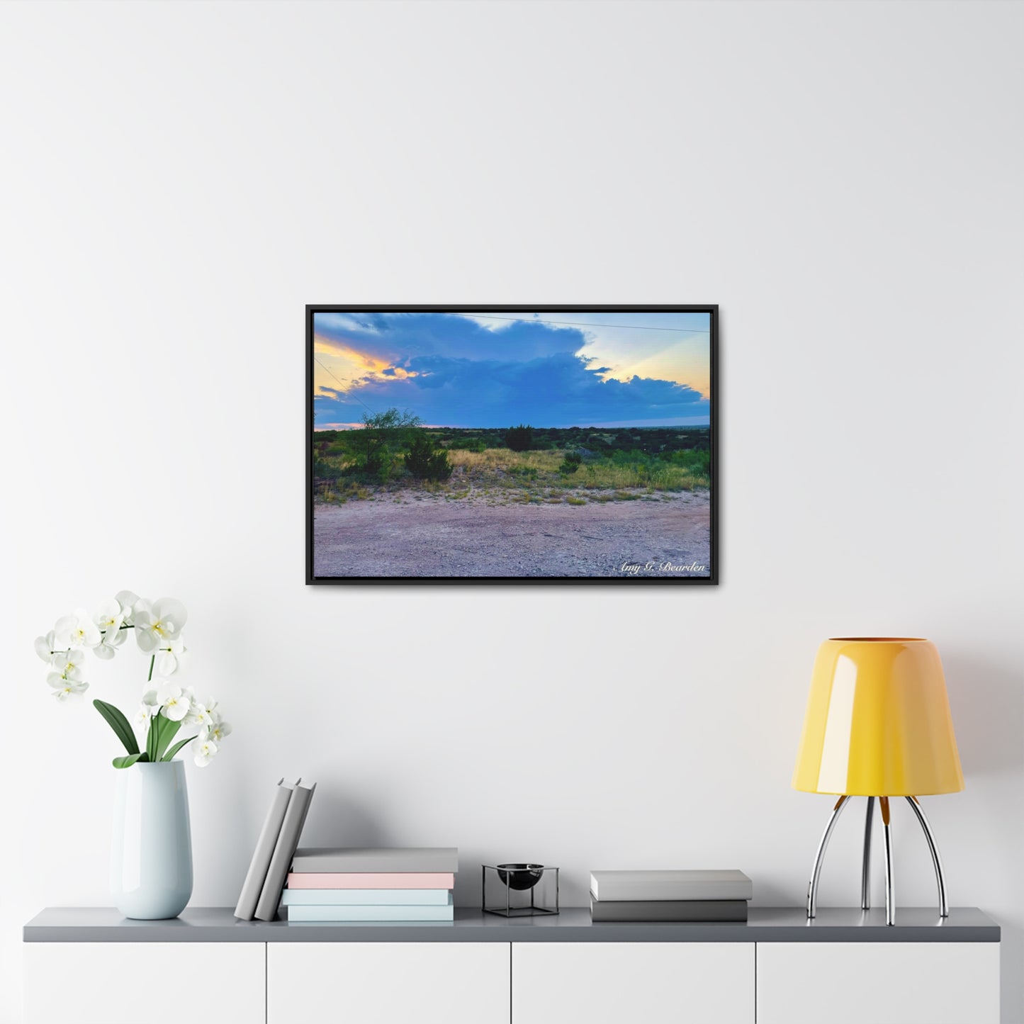 Cloudy Sunset, Gallery Canvas Wraps, Horizontal Frame
