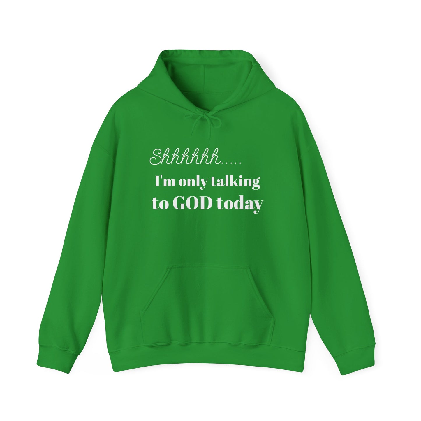 SHHHHH........Only talking to God, Unisex Heavy Blend™ Hooded Sweatshirt