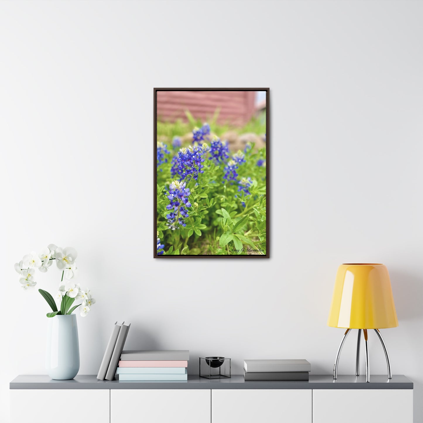 Bluebonnets, Gallery Canvas Wraps, Vertical Frame