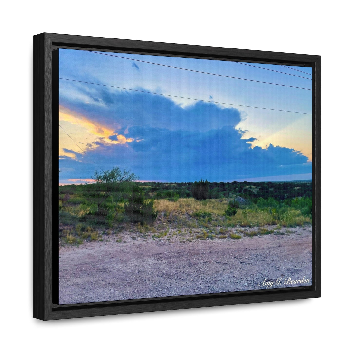 Cloudy Sunset, Gallery Canvas Wraps, Horizontal Frame