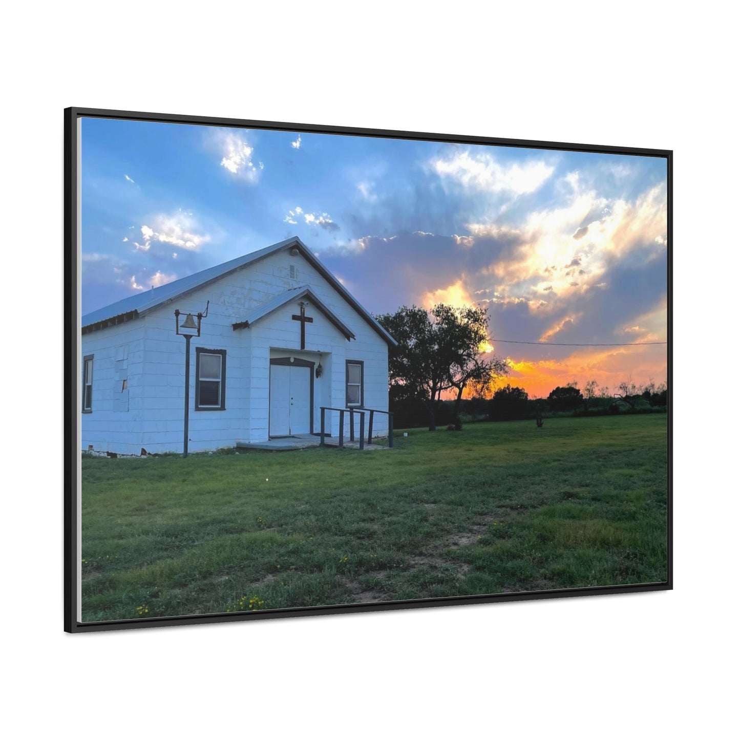 Chapel Sunset, Gallery Canvas Wraps, Horizontal Frame