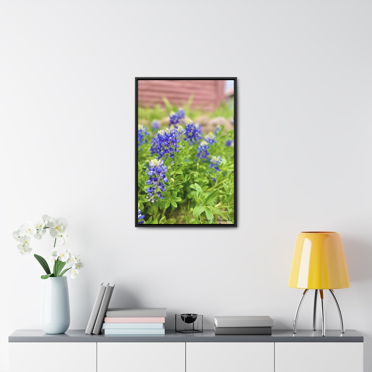 Bluebonnets, Gallery Canvas Wraps, Vertical Frame