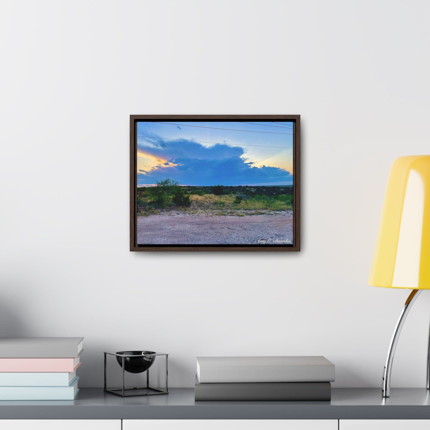 Cloudy Sunset, Gallery Canvas Wraps, Horizontal Frame