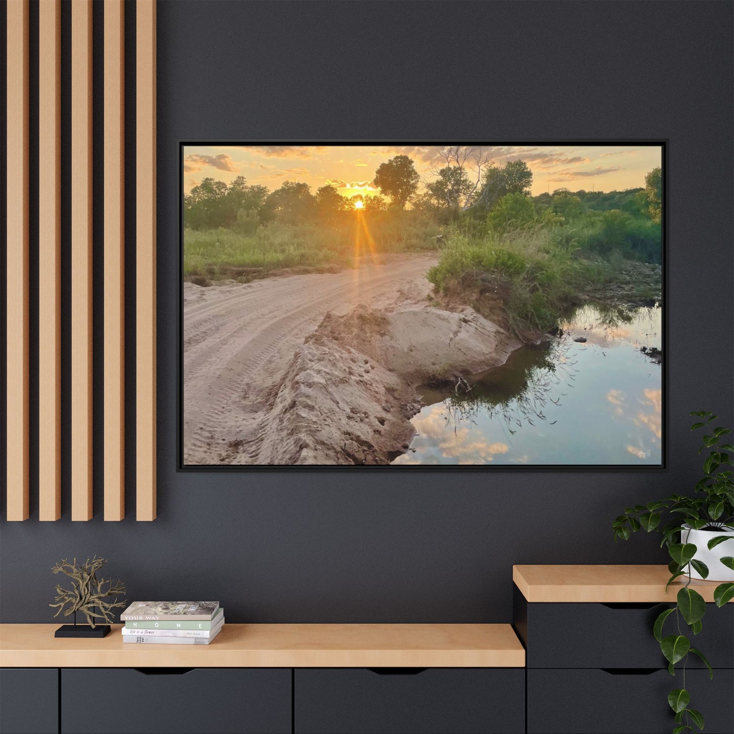 Matte Canvas, Framed (Multi-color)