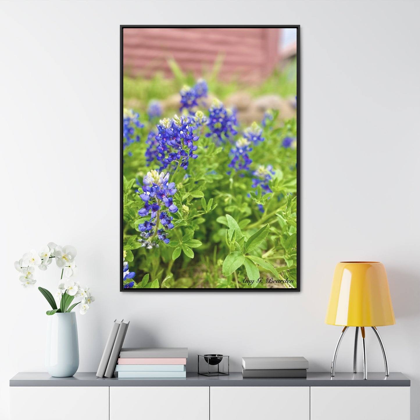 Bluebonnets, Gallery Canvas Wraps, Vertical Frame