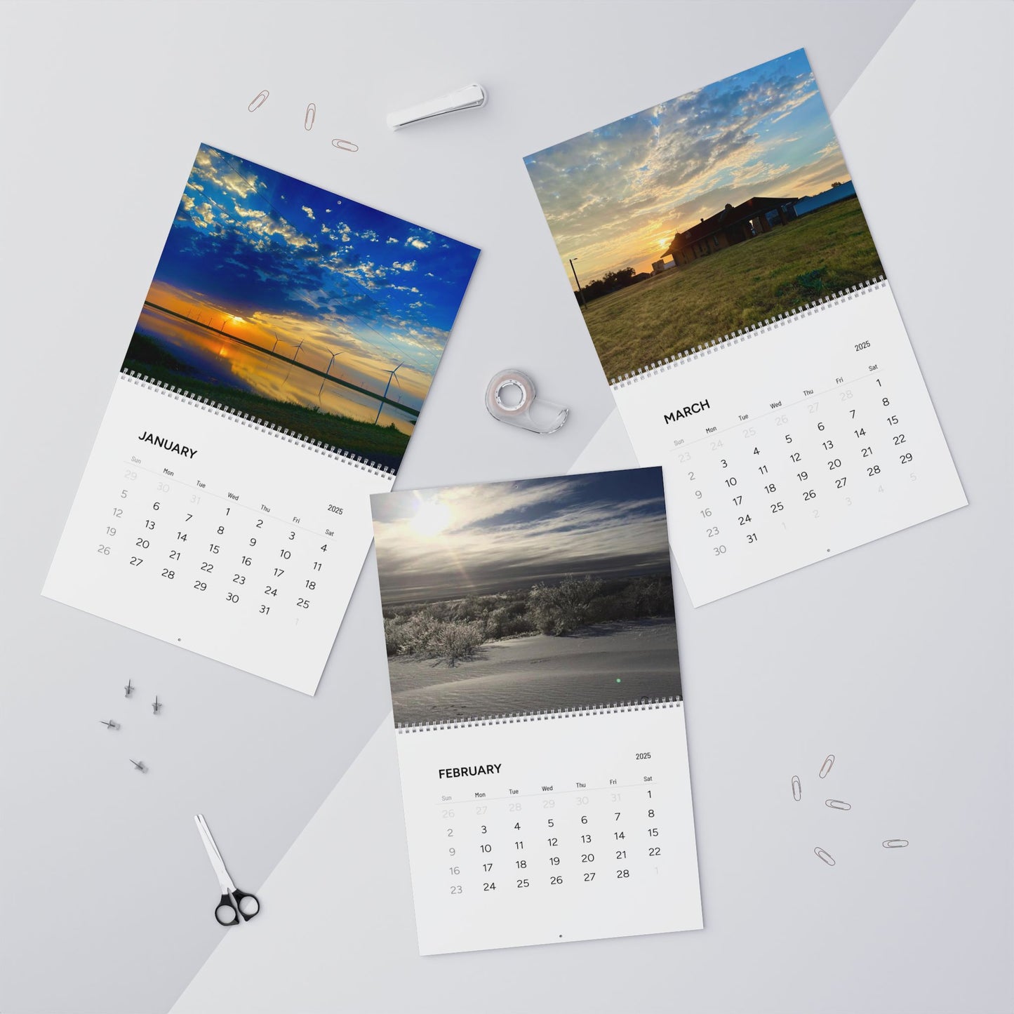 Backroads and Sunsets, Wall Calendars (2025)