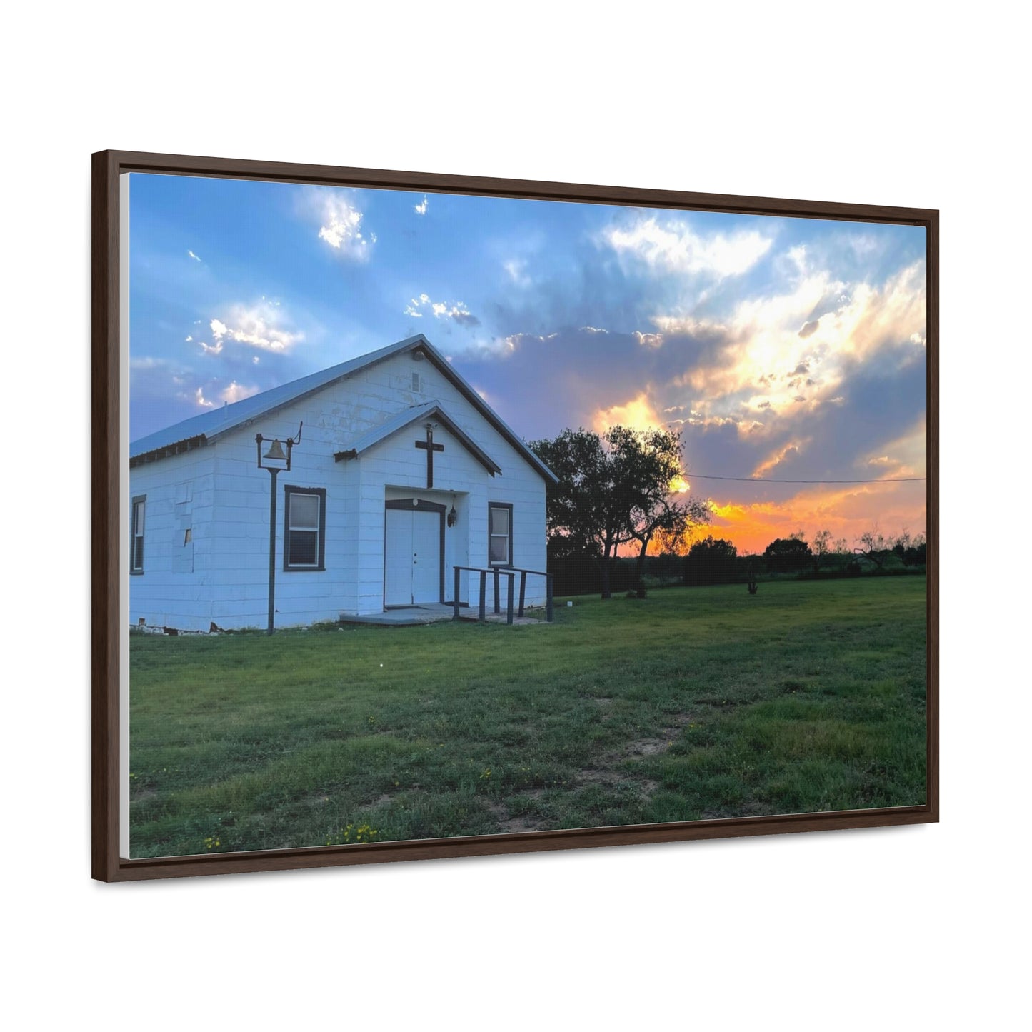 Chapel Sunset, Gallery Canvas Wraps, Horizontal Frame