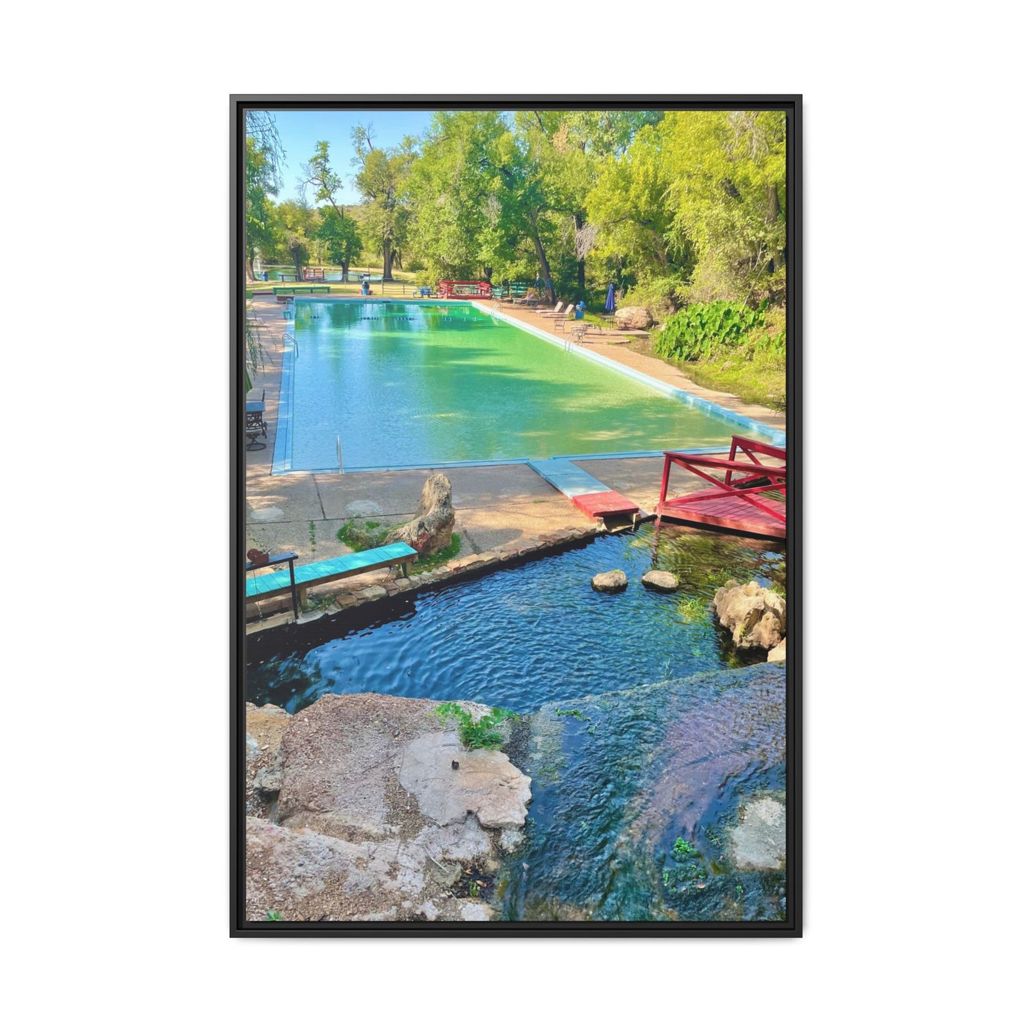 Matte Canvas, Framed (Multi-color)