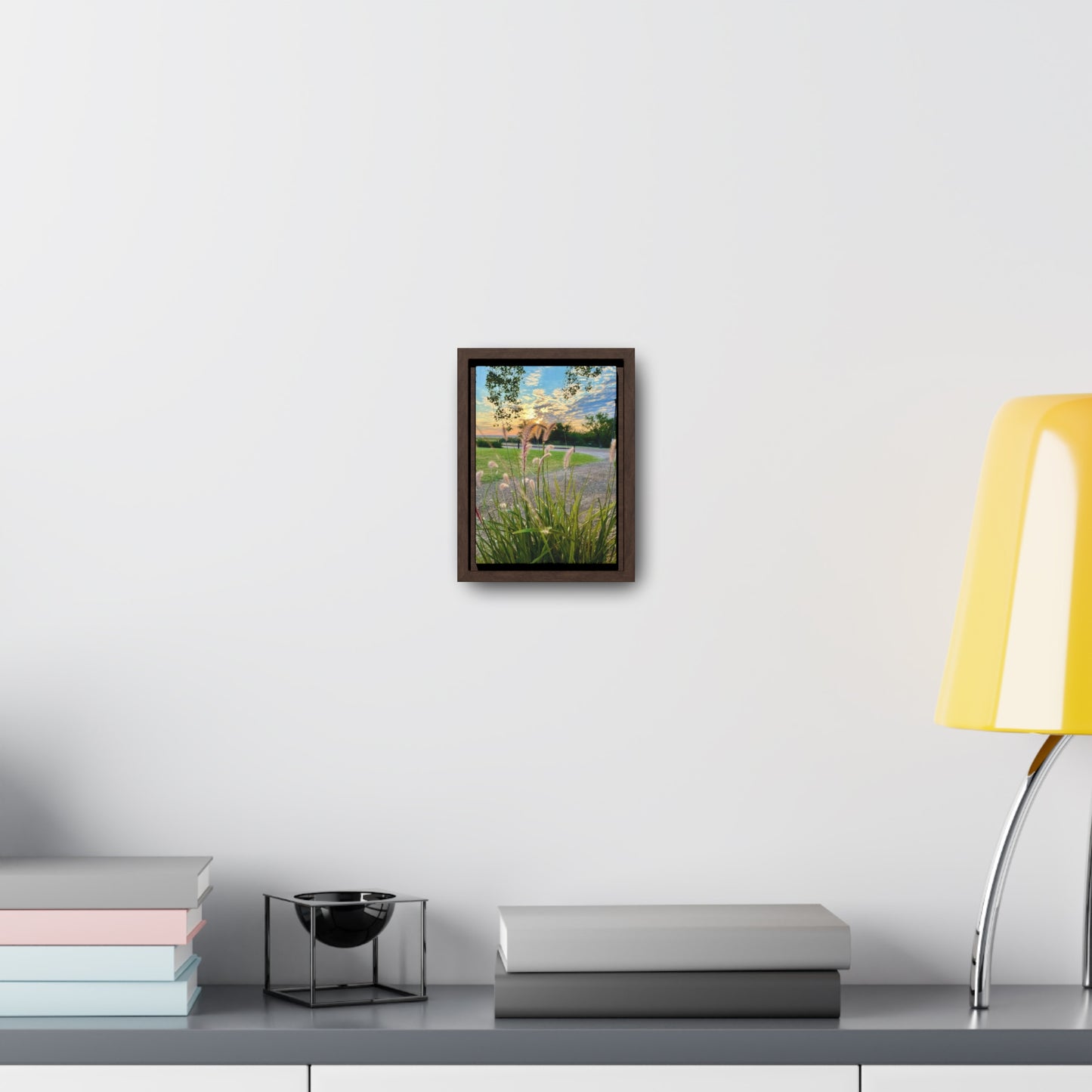 Feathergrass Sunrise, Gallery Canvas Wraps, Vertical Frame