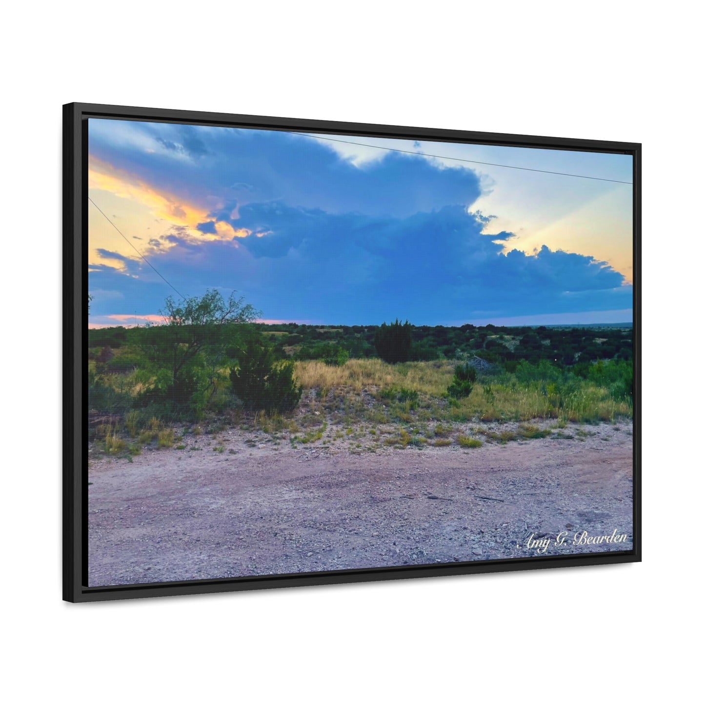 Cloudy Sunset, Gallery Canvas Wraps, Horizontal Frame