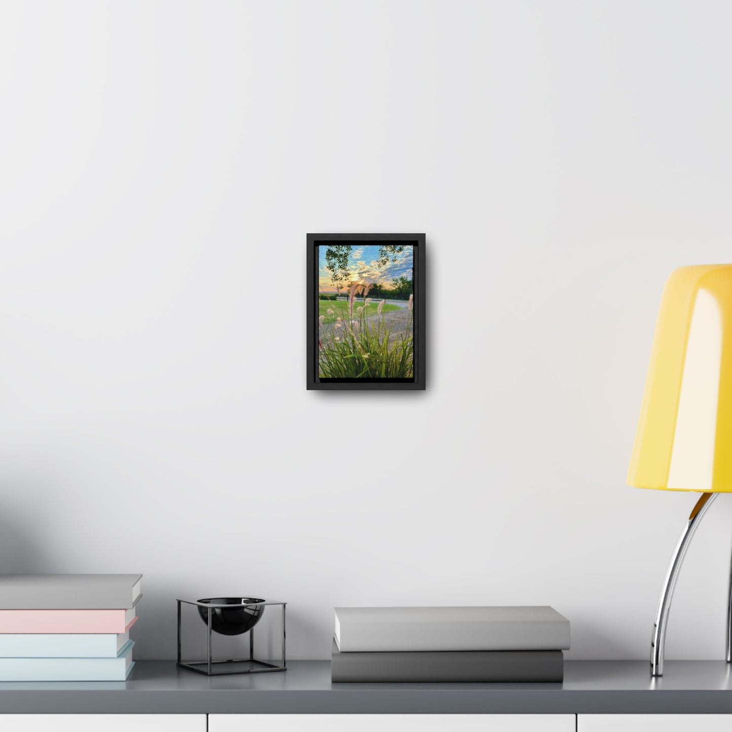 Feathergrass Sunrise, Gallery Canvas Wraps, Vertical Frame