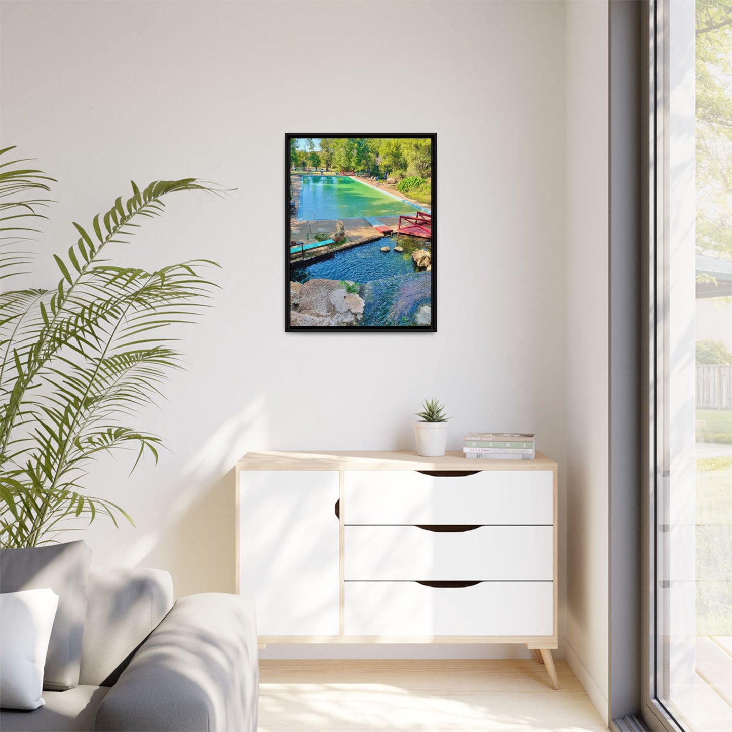 Matte Canvas, Framed (Multi-color)