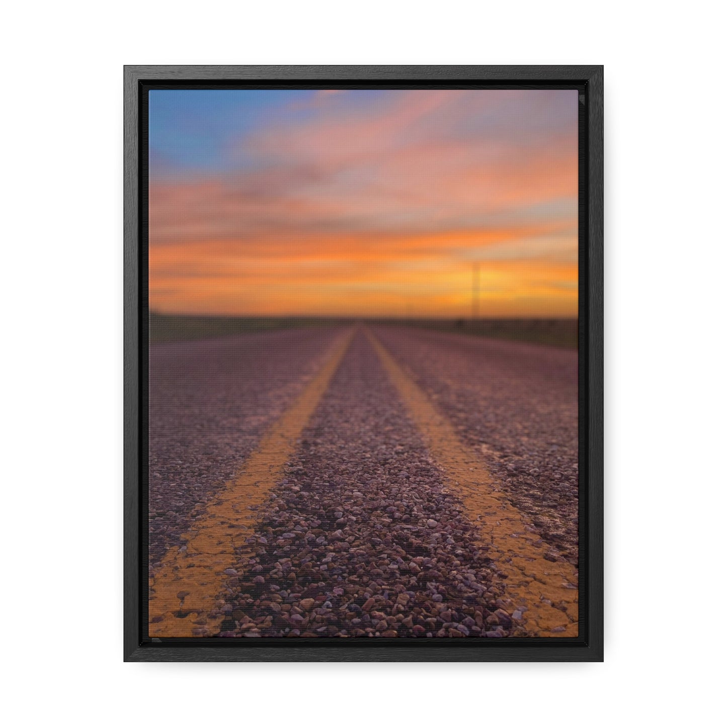Highways and the Biways Sunset, Gallery Canvas Wraps, Vertical Frame