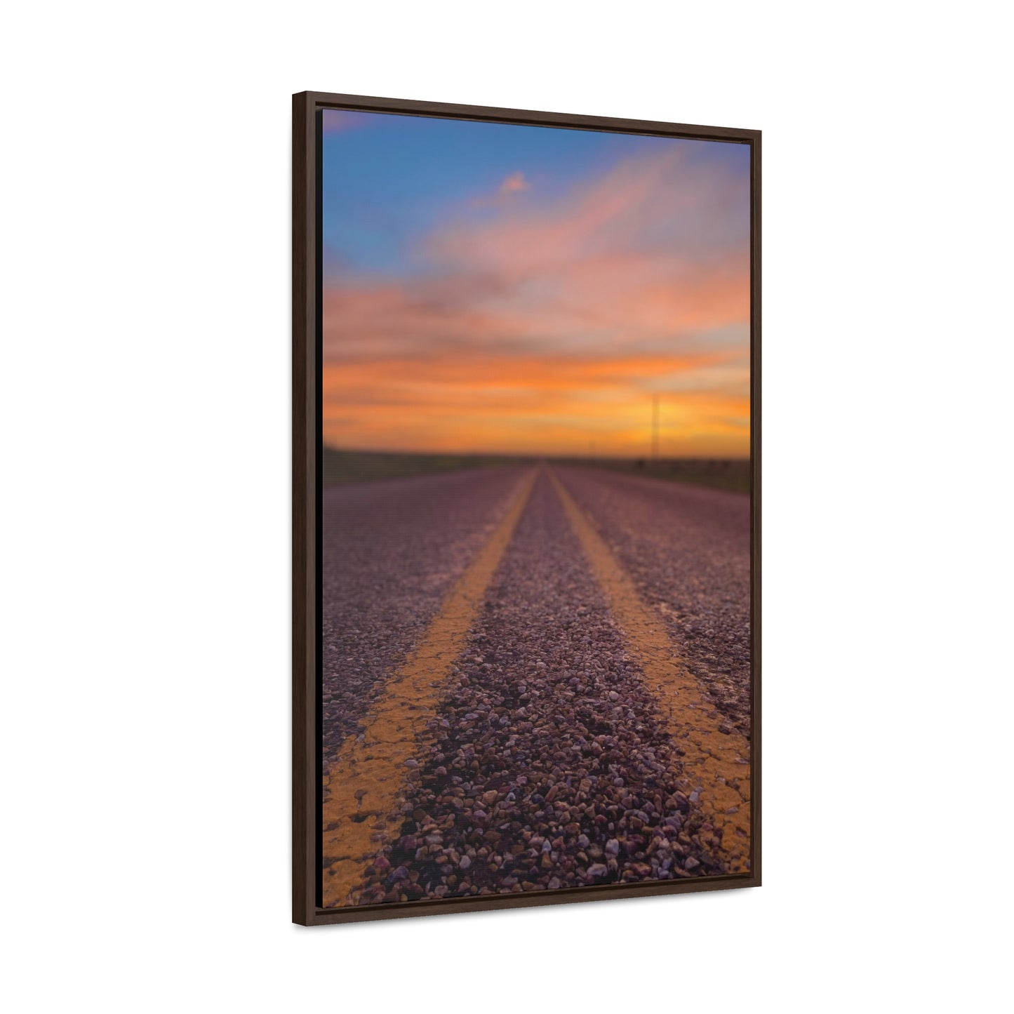 Highways and the Biways Sunset, Gallery Canvas Wraps, Vertical Frame