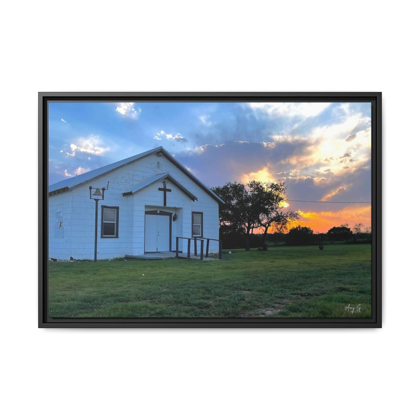 Chapel Sunset, Gallery Canvas Wraps, Horizontal Frame