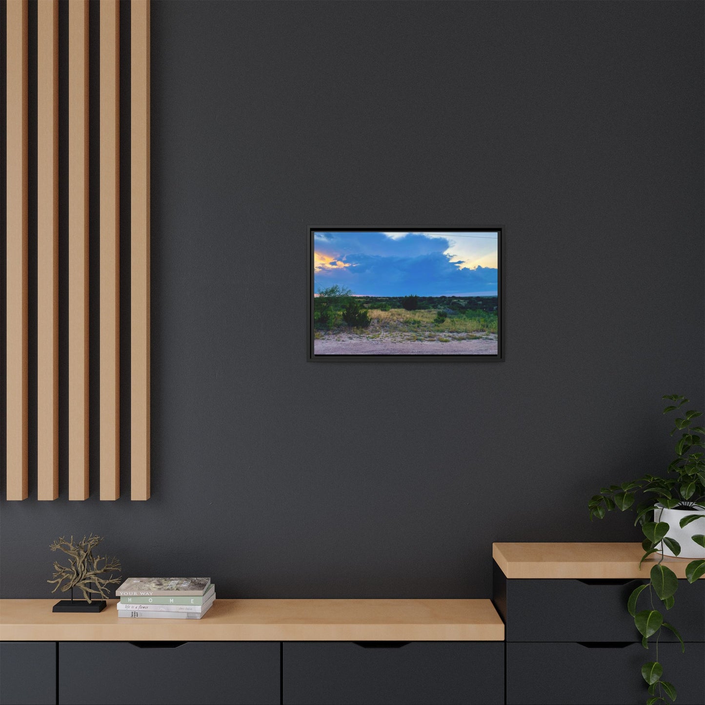Cloudy Sunset, Gallery Canvas Wraps, Horizontal Frame