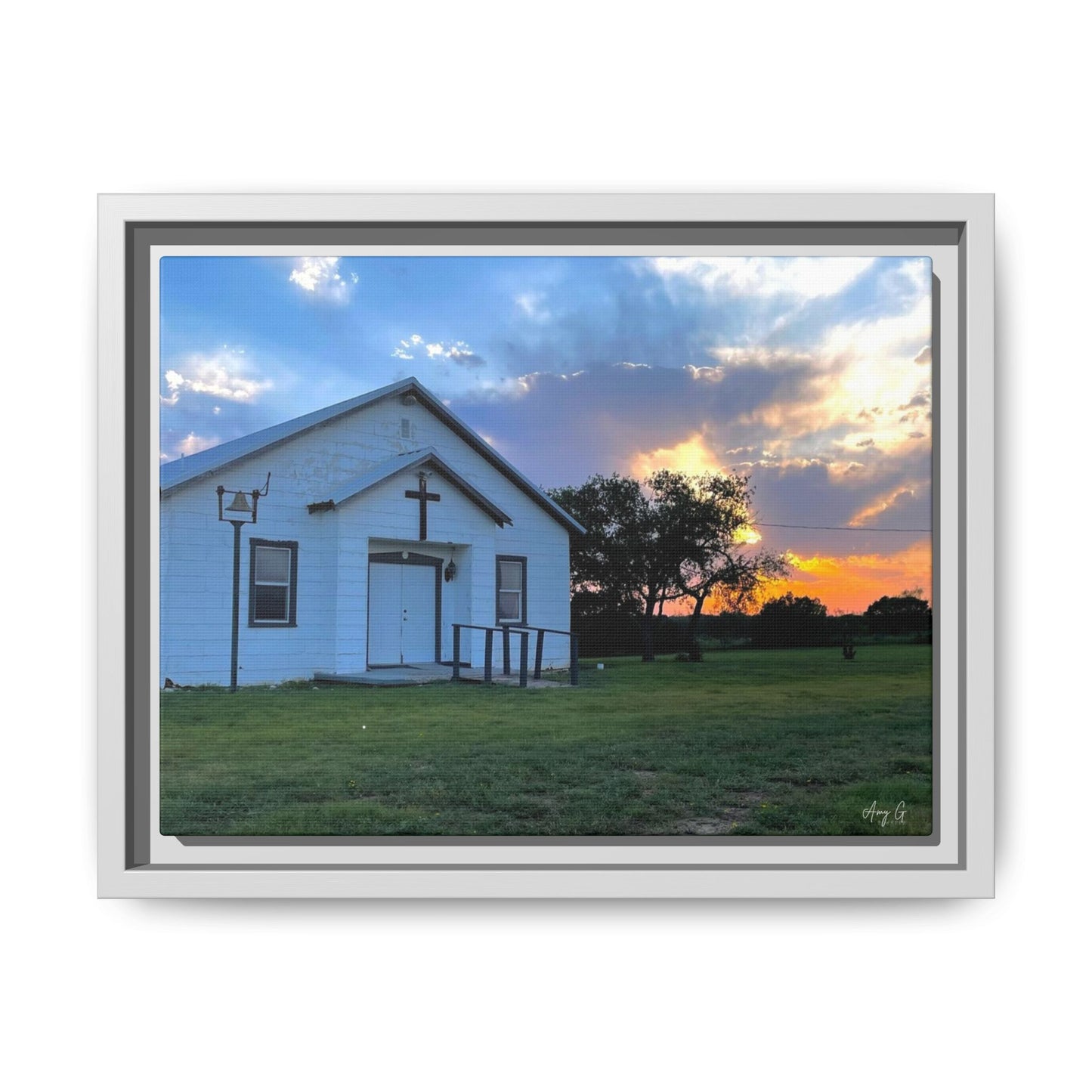 Chapel Sunset, Gallery Canvas Wraps, Horizontal Frame