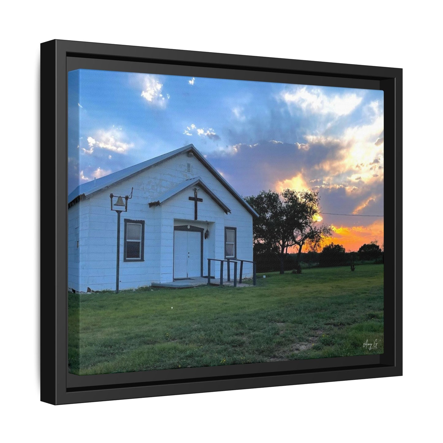 Chapel Sunset, Gallery Canvas Wraps, Horizontal Frame