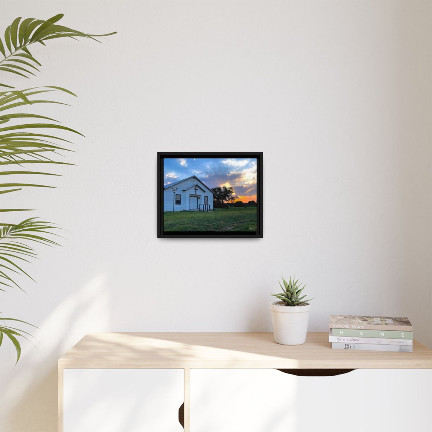 Chapel Sunset, Gallery Canvas Wraps, Horizontal Frame