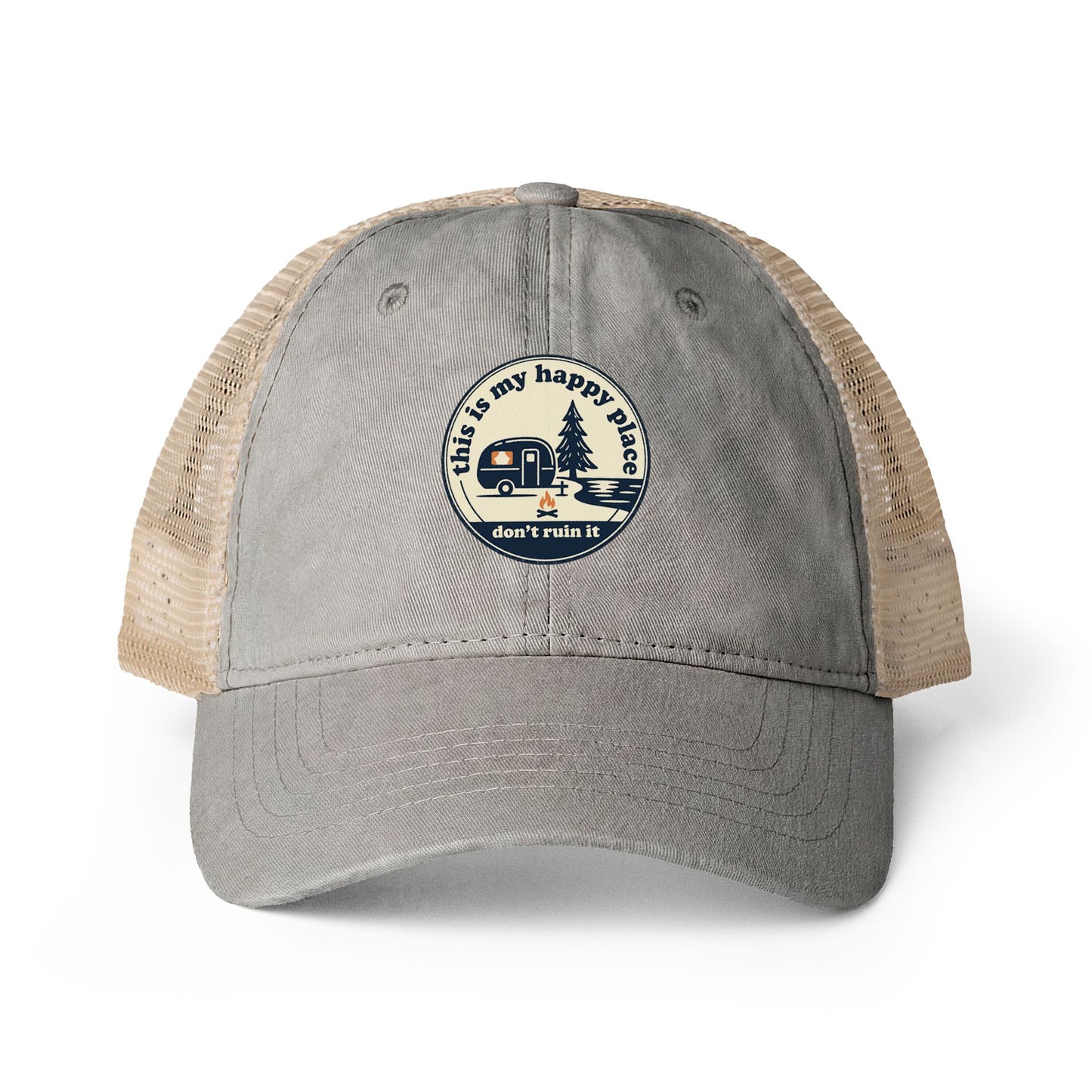 Women's Washed Mesh-Back Cap