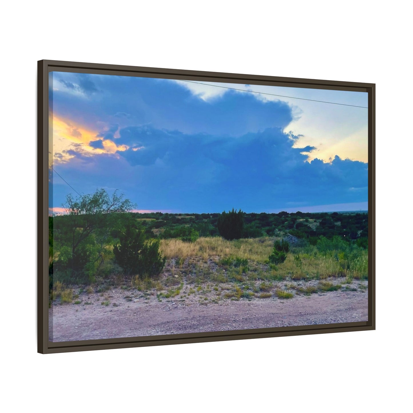 Cloudy Sunset, Gallery Canvas Wraps, Horizontal Frame