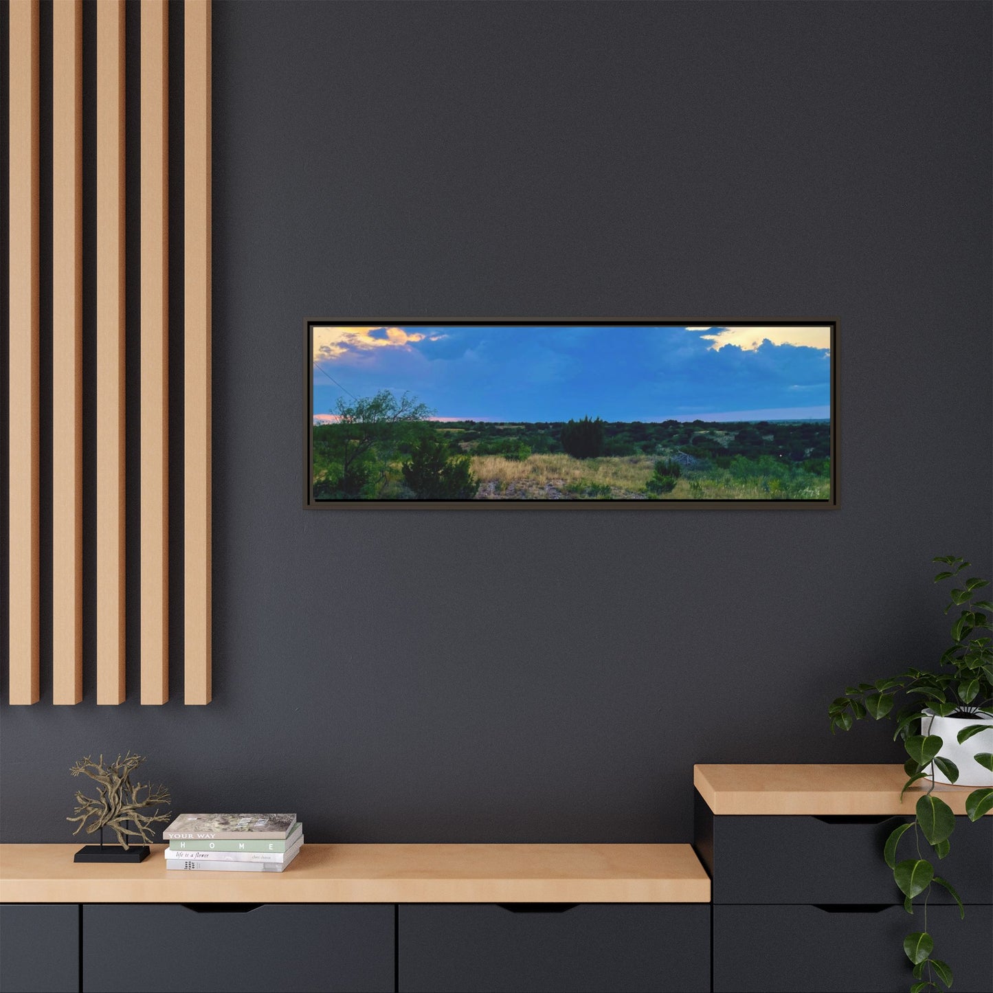 Cloudy Sunset, Gallery Canvas Wraps, Horizontal Frame