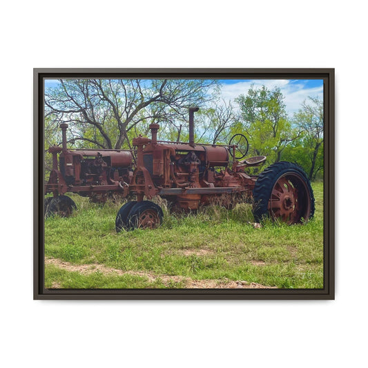 Twin Tractors, Gallery Canvas Wraps, Vertical Frame