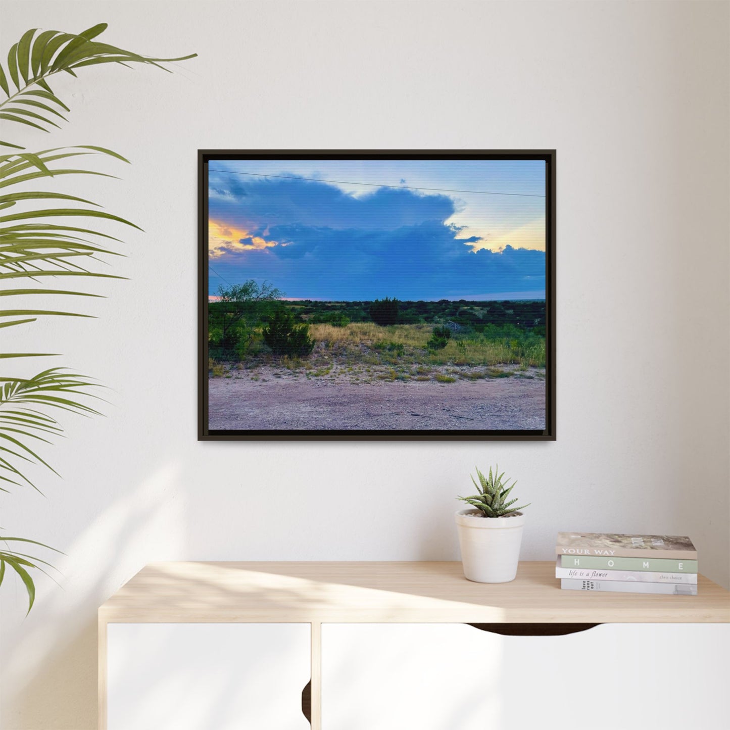 Cloudy Sunset, Gallery Canvas Wraps, Horizontal Frame