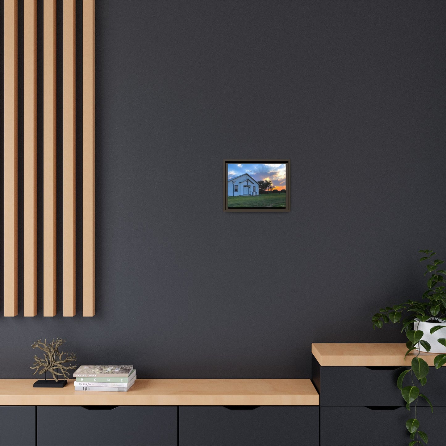 Chapel Sunset, Gallery Canvas Wraps, Horizontal Frame