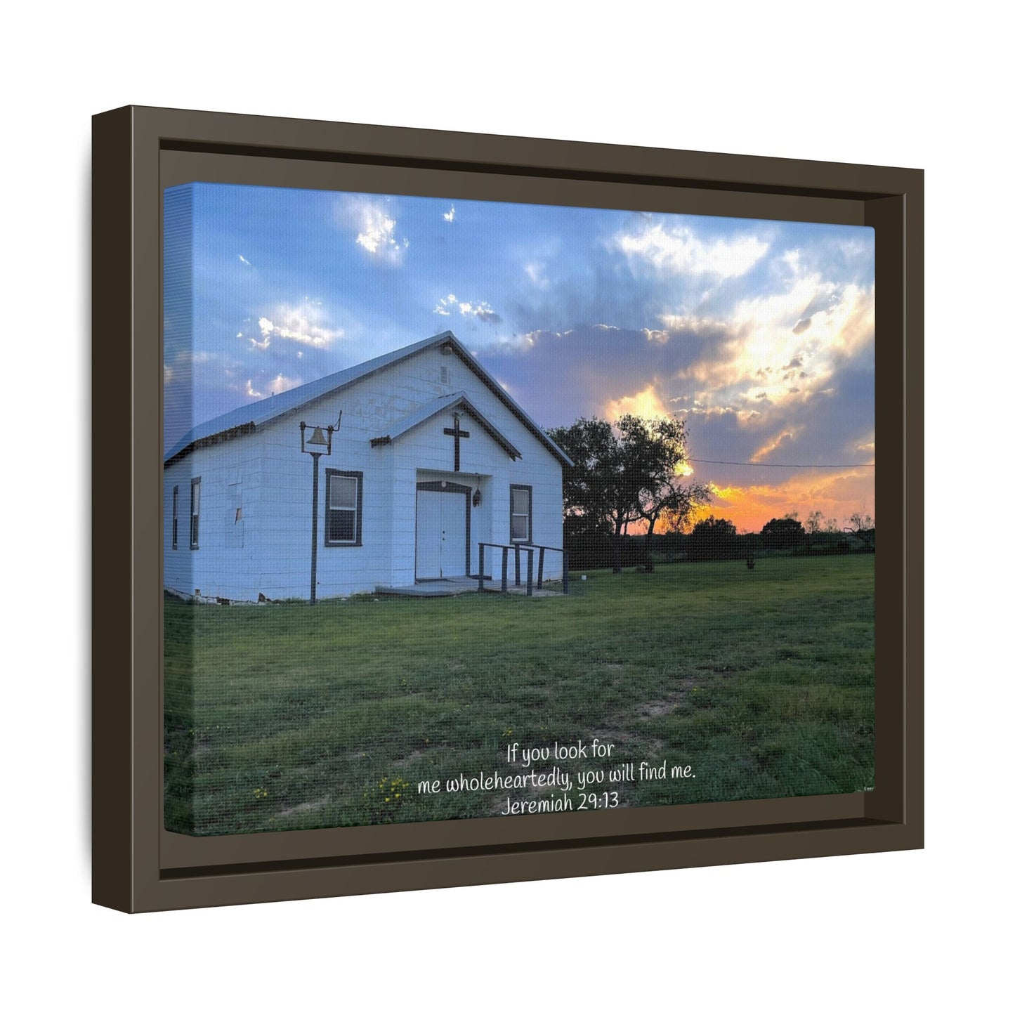 Jeremiah 29:13, Matte Canvas, Framed (Multi-color)