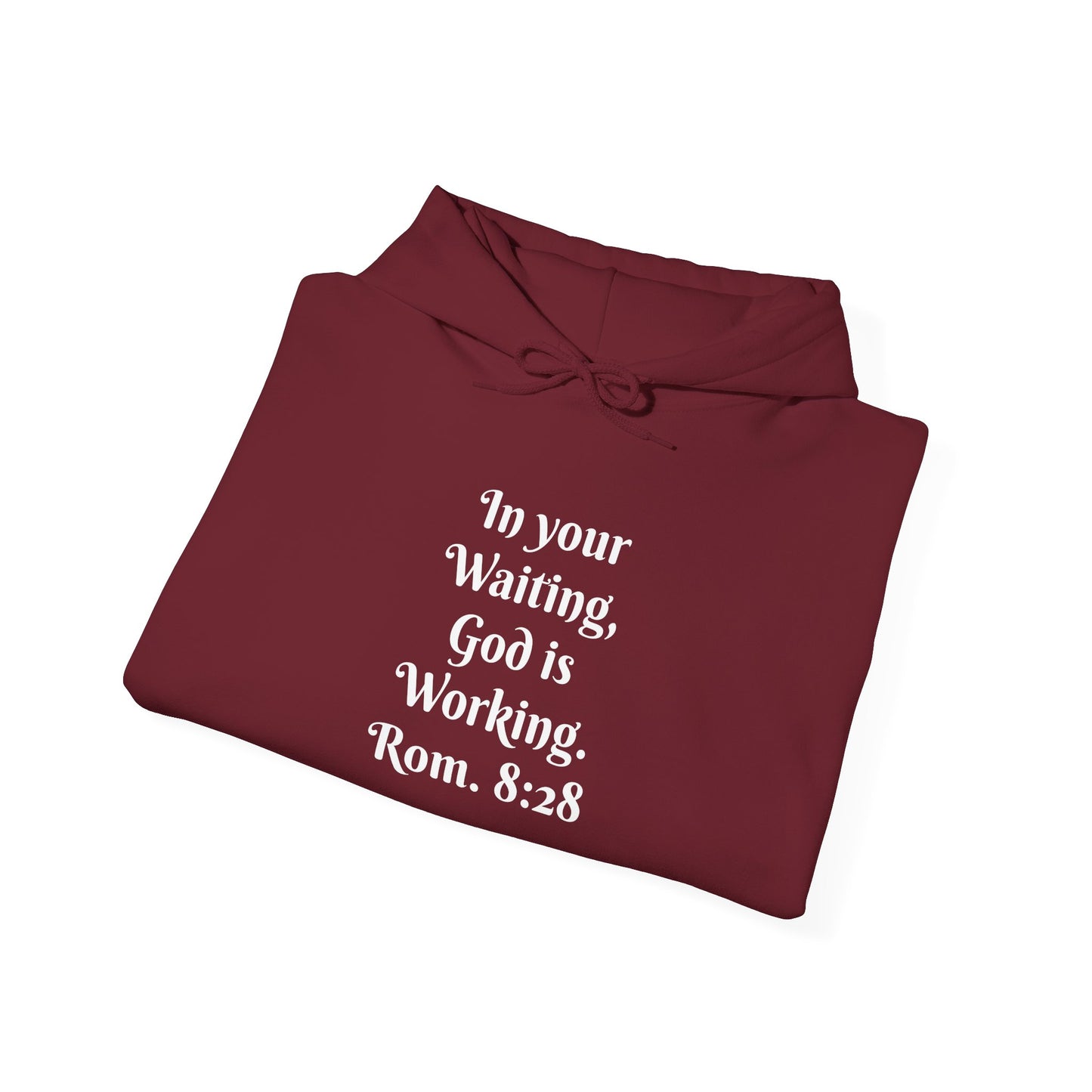 In Your Waiting, God is Working Unisex Heavy Blend™ Hooded Sweatshirt